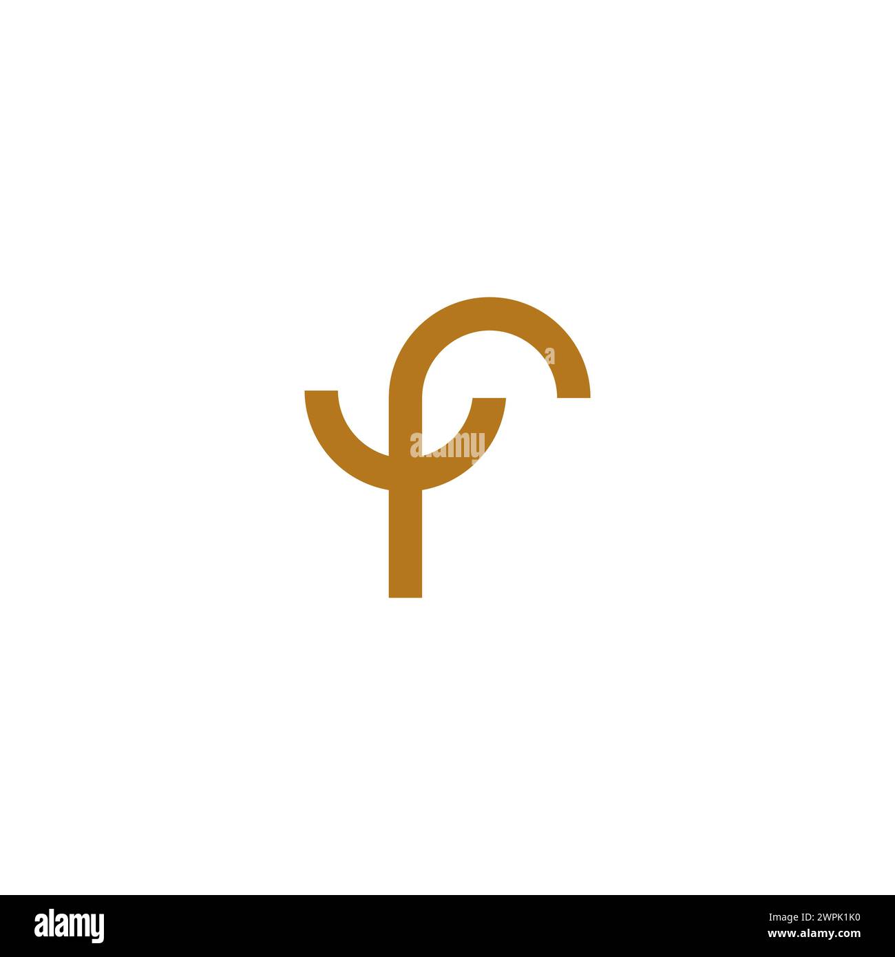 Design du logo FU. Lettre F logo Smile Illustration de Vecteur