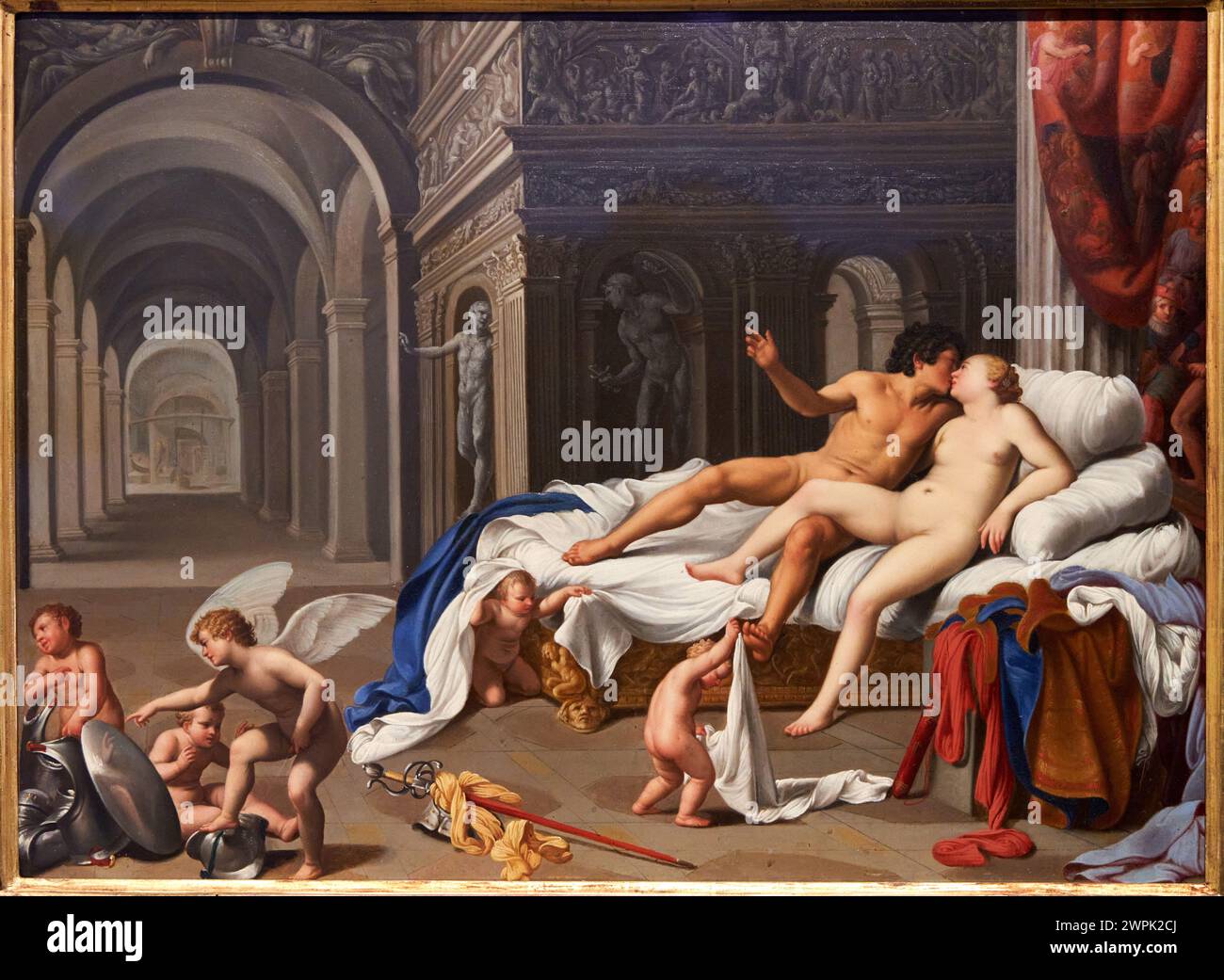 Carlo Saraceni, (Hacia 1579-1620), Vénus et mars, Hacia 1600 Banque D'Images