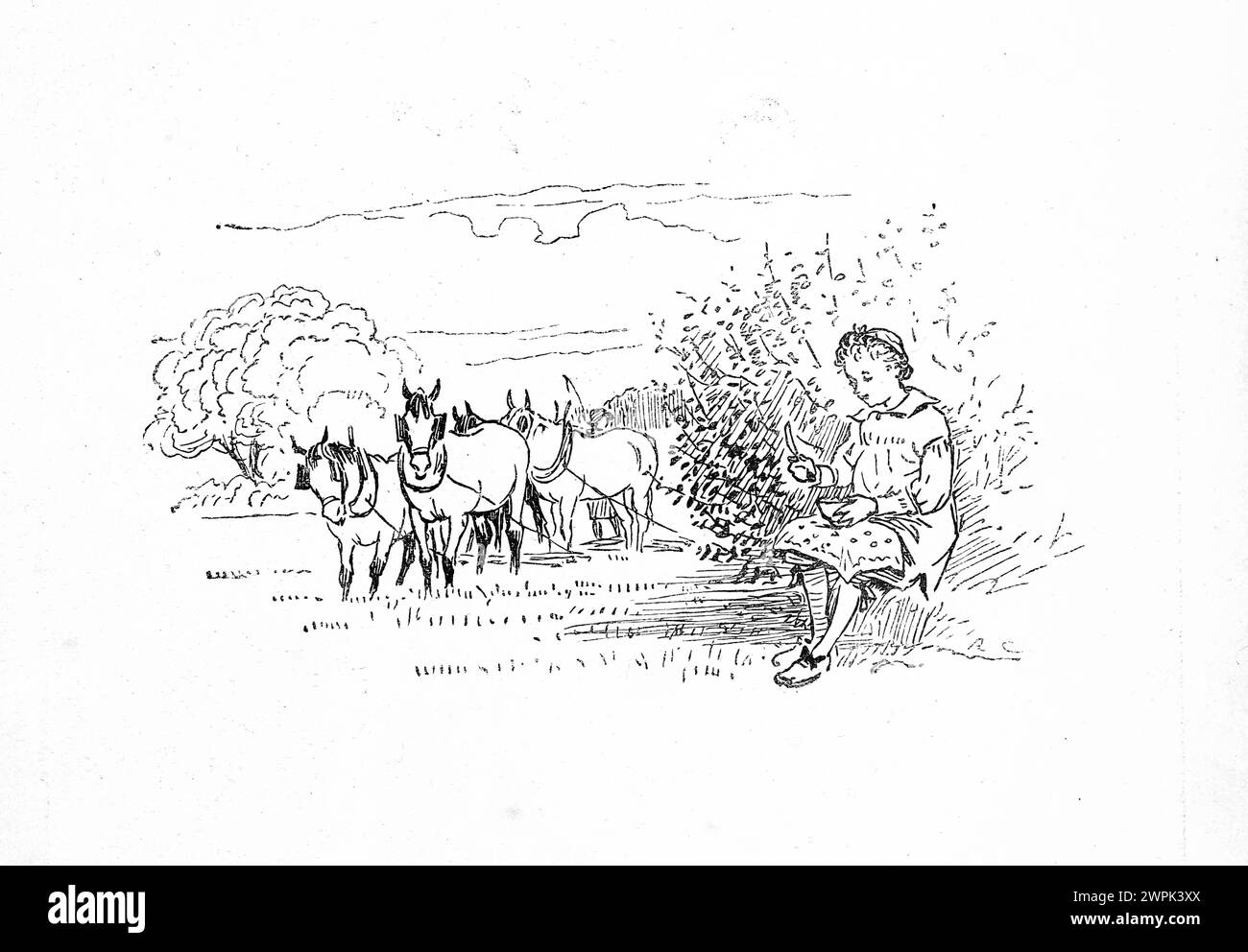 The Farmer's Boy de Randolph Caldecott, Banque D'Images