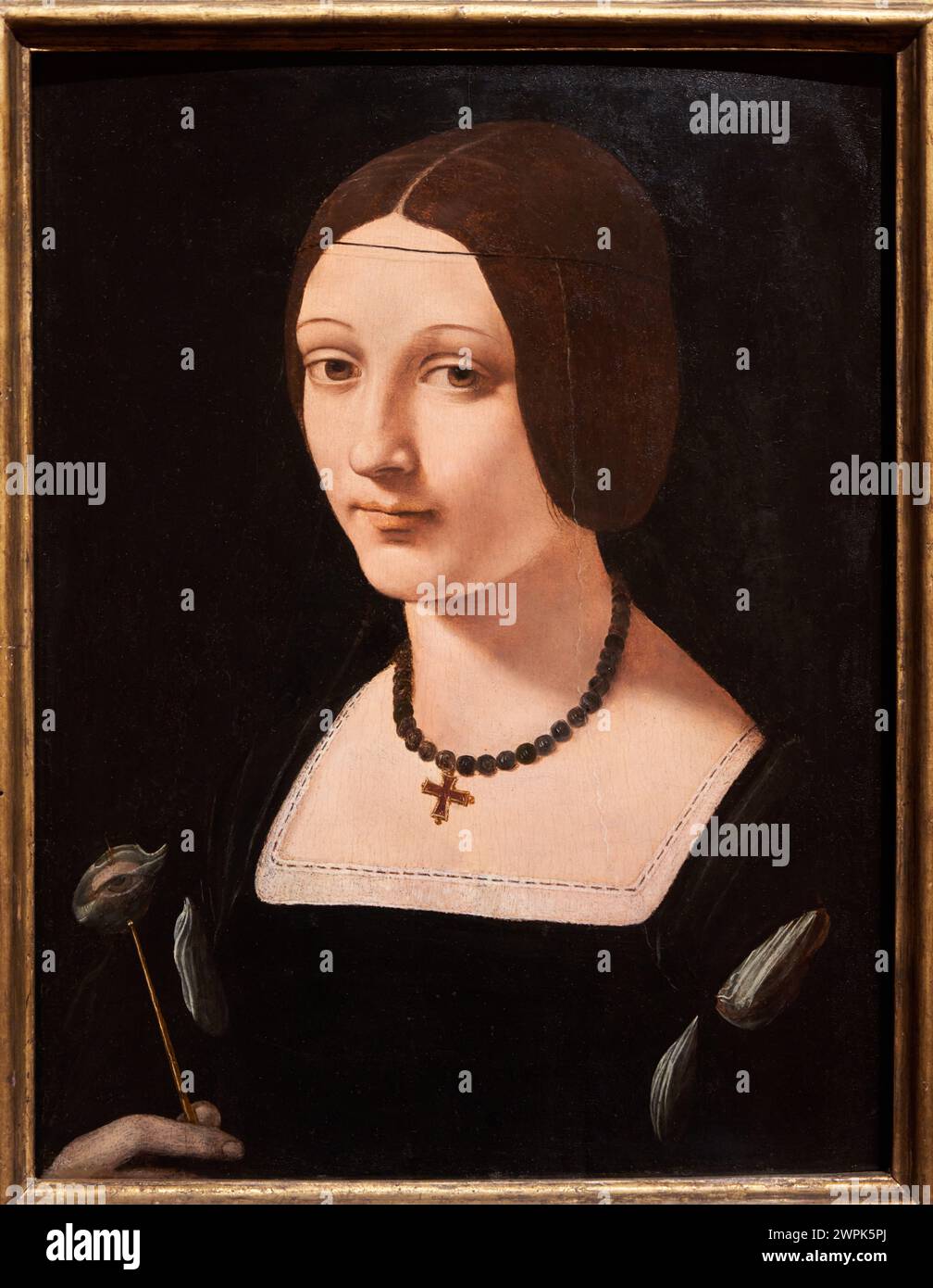 Giovanni Antonio Boltraffio (Milán, Hacia 1467-1516), Portrait d'une Dame comme Sainte Lucy, Hacia 1509 Banque D'Images