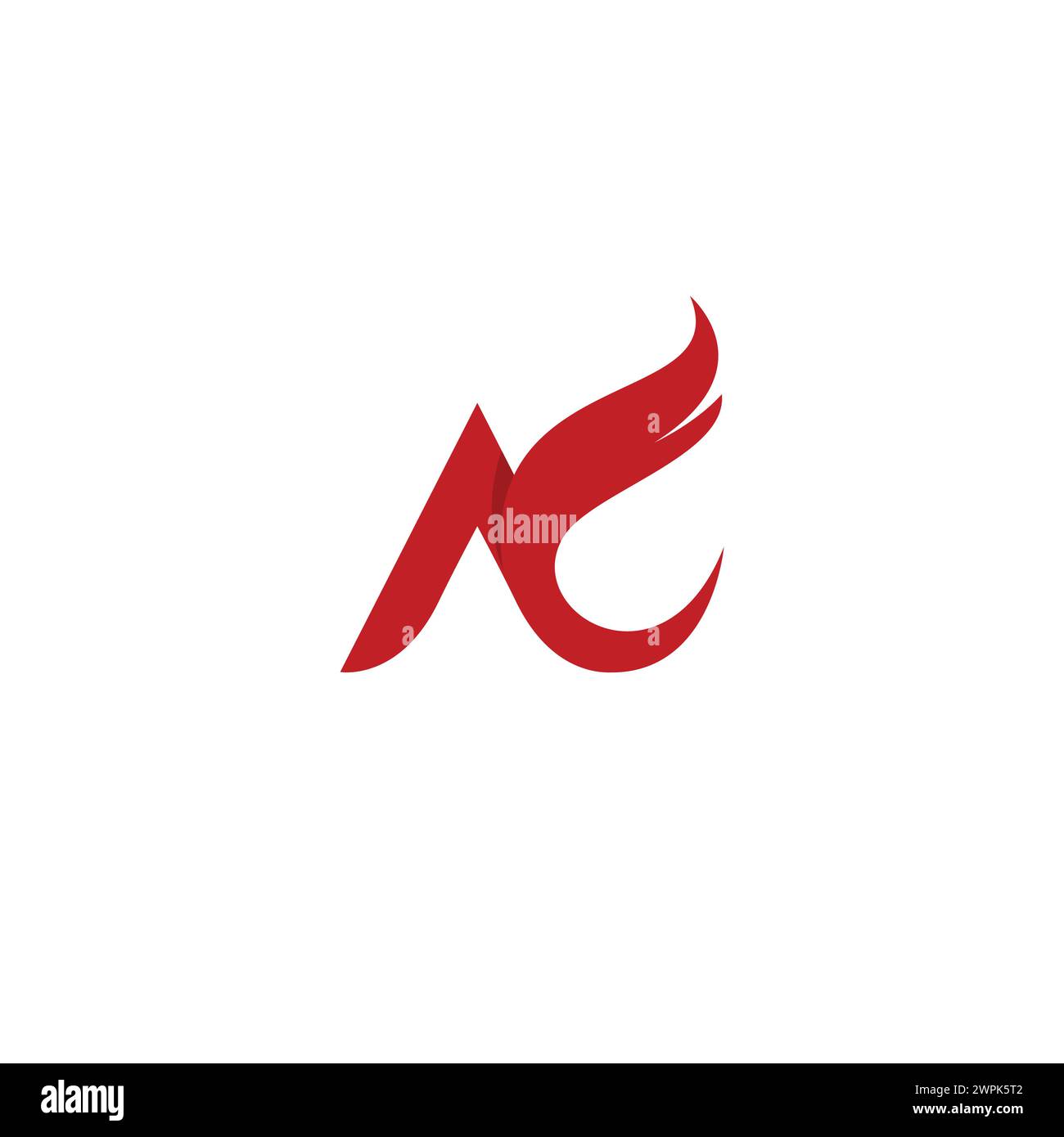 Logo AC Wings. Icône de la lettre AC Illustration de Vecteur