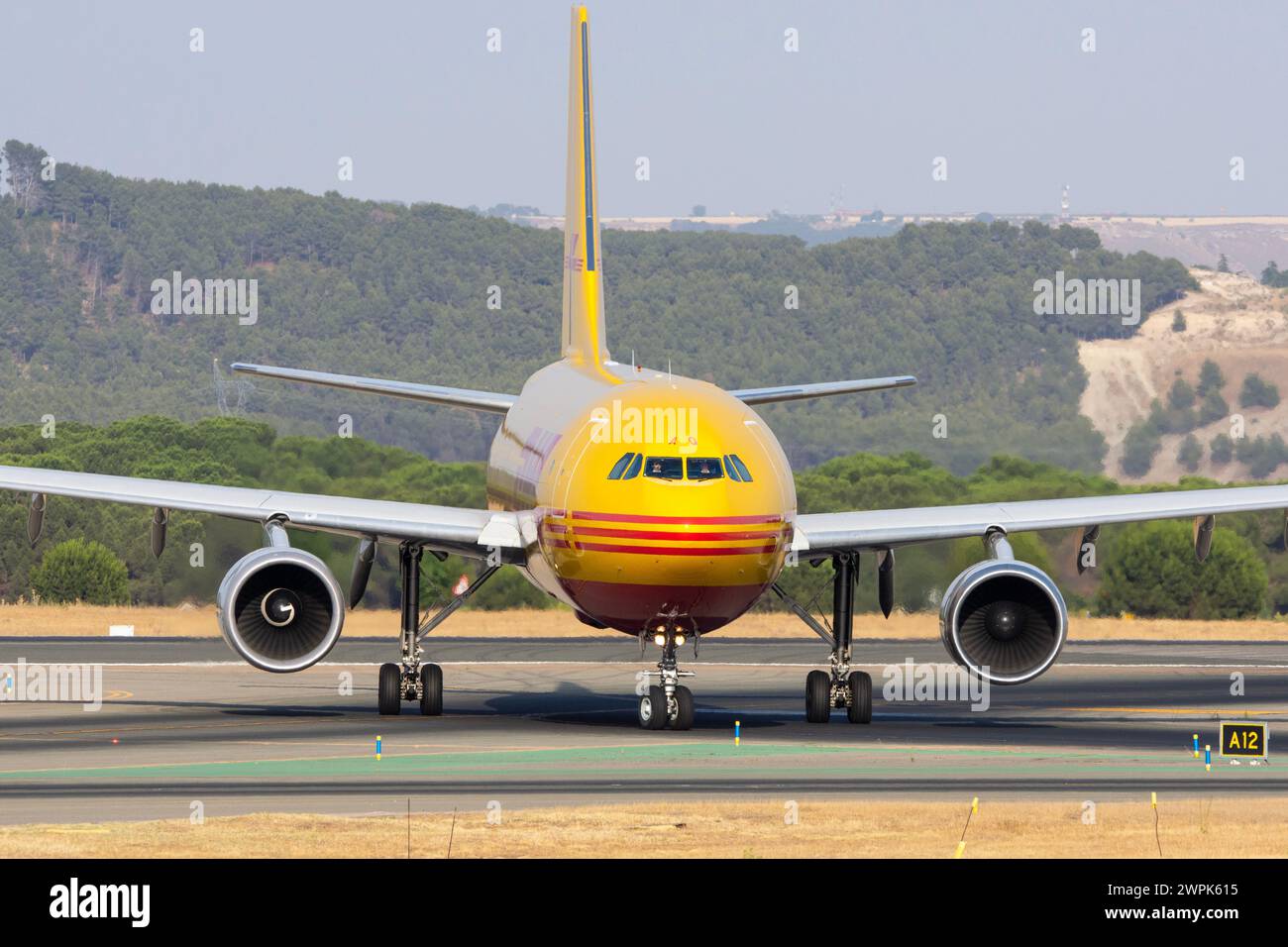 Avion cargo aérien DHL Banque D'Images