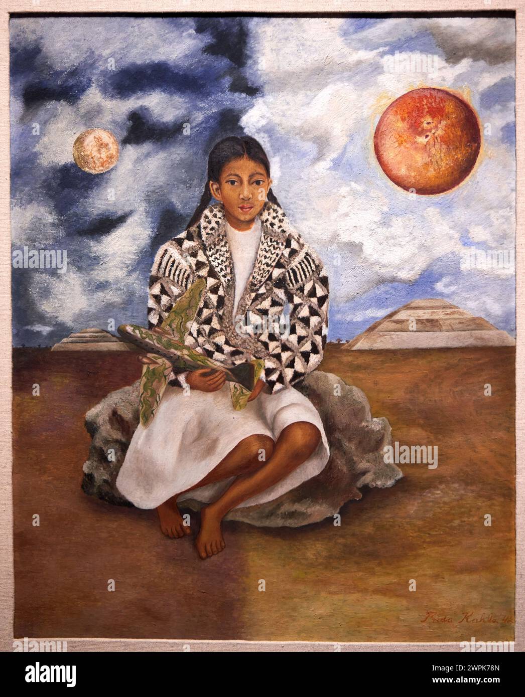 Fille de Tehuacán. Lucha María, 1942, Frida Kahlo (1907-1954), Musée Thyssen Bornemisza, Madrid, Espagne, Europe Banque D'Images