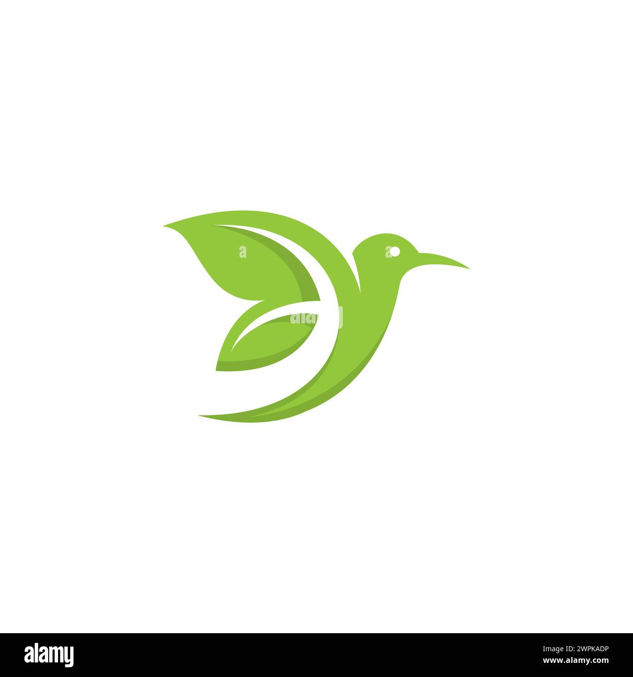 Logo Bird Leaf. Logo nature Bird Illustration de Vecteur