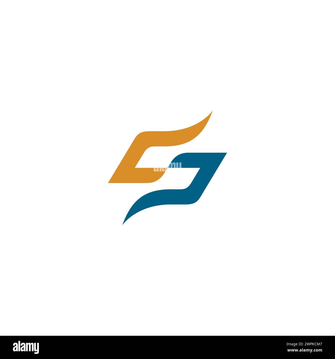 Logo CS Design simple. Icône SC Illustration de Vecteur