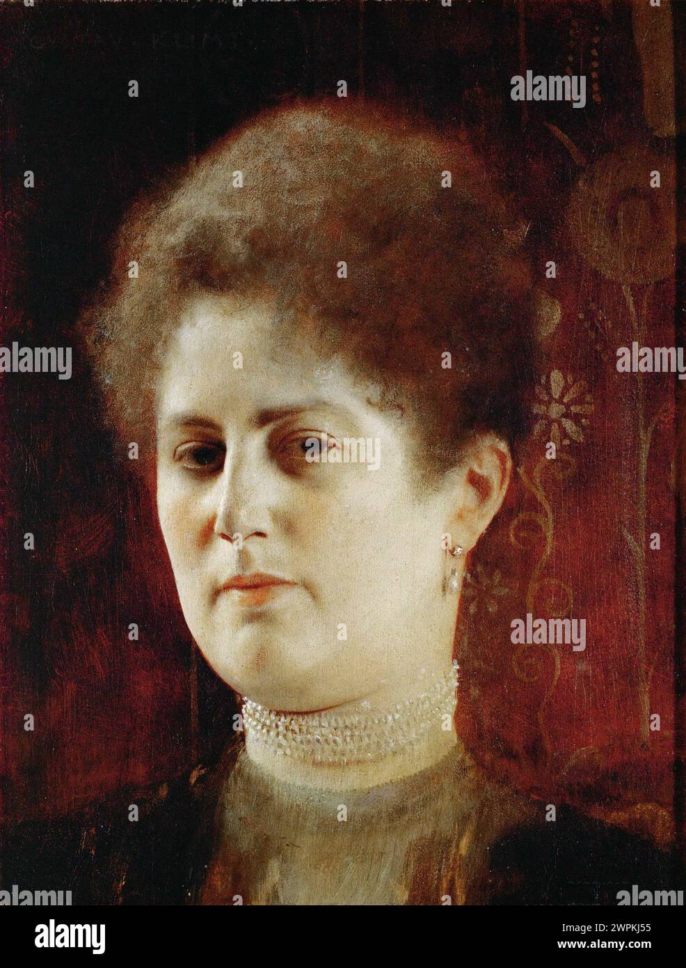 Portrait d'une dame Gustav Klimt (1862-1918) Banque D'Images