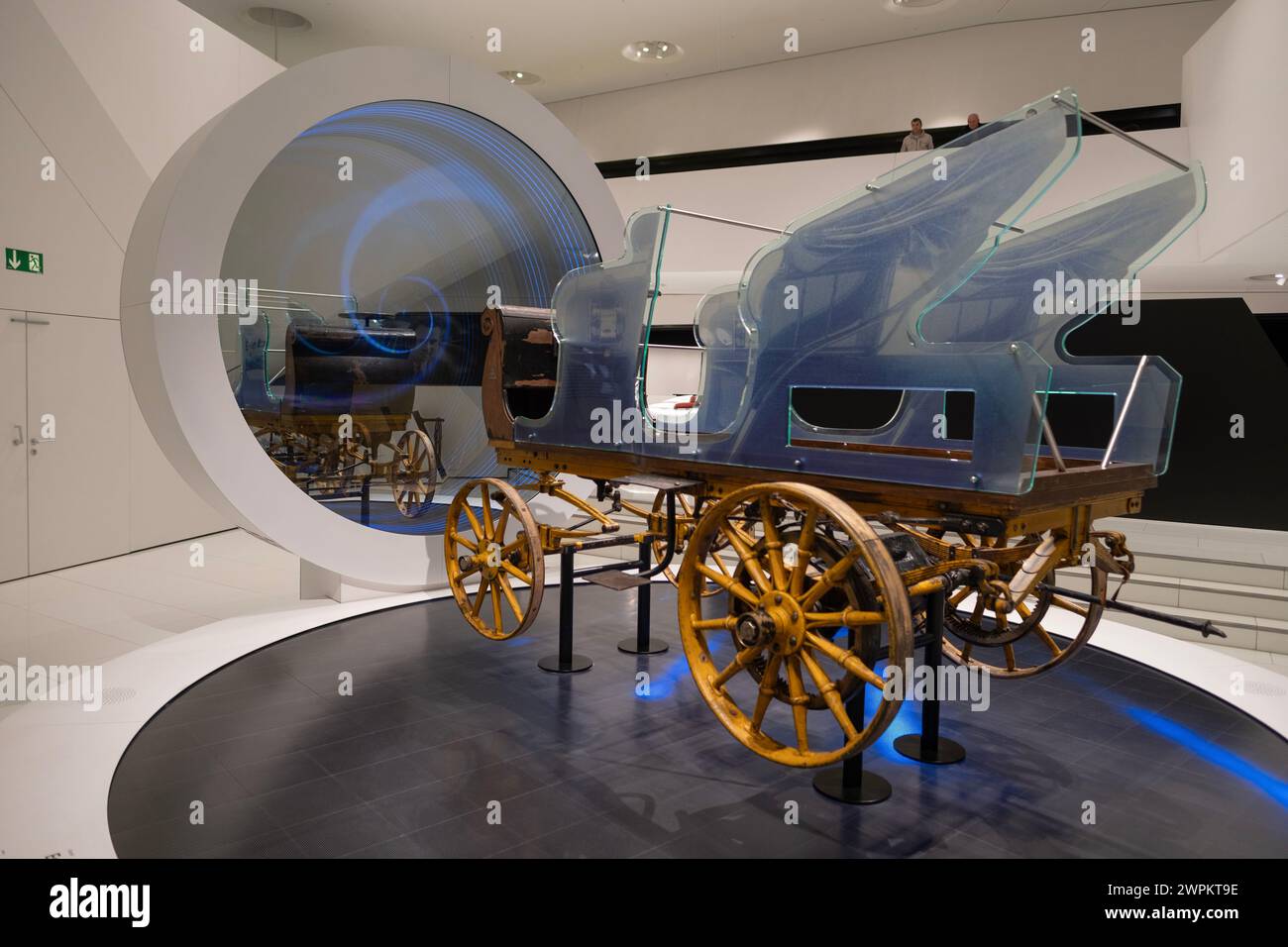Première Porsche Egger-Lohner C2 Phaeton, la plus ancienne conception encore existante Ferdinand Porsche, automobile avec moteur électrique octogonal, 1898, exposition Musée Banque D'Images