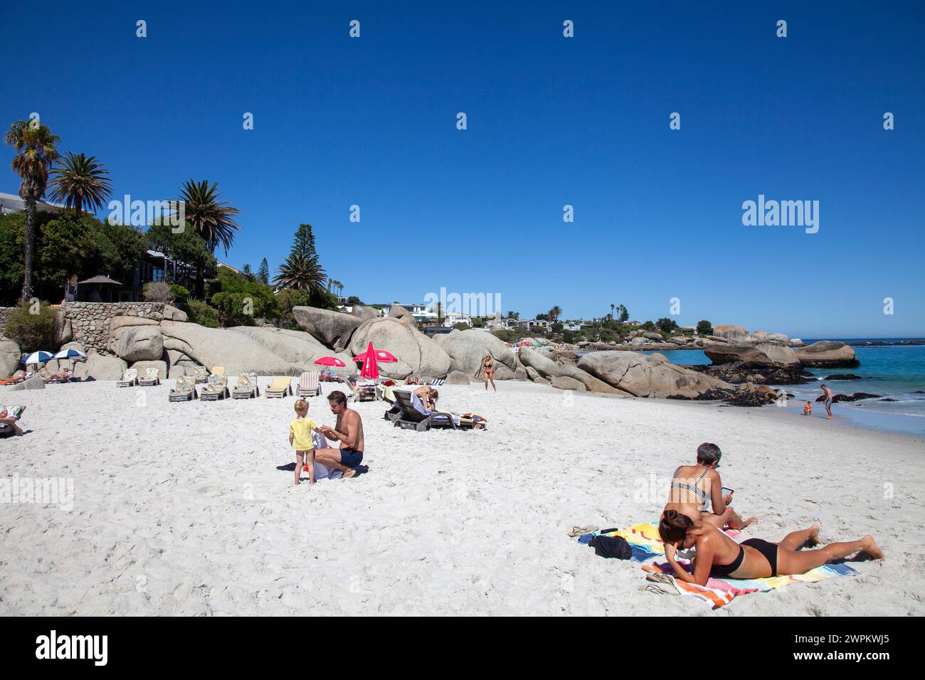 Troisième Clifton Beach à Cape Town, Afrique du Sud Banque D'Images