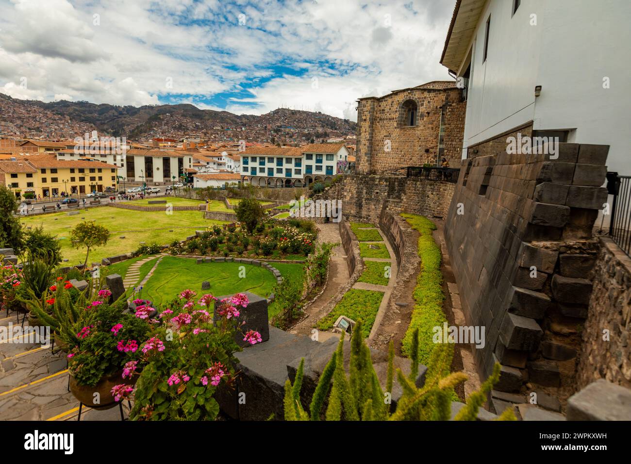 Parc à Cusco, Pérou, Amérique du Sud Banque D'Images