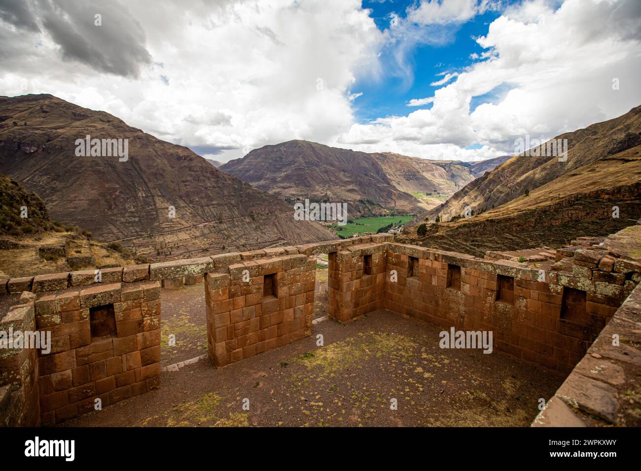 Ruines de Pisaq, Vallée sacrée, Pérou, Amérique du Sud Banque D'Images