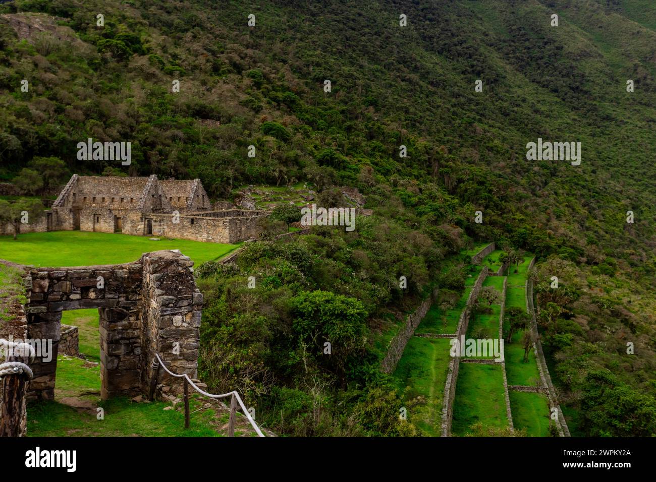 Site archéologique de Choquequirao, Pérou, Amérique du Sud Banque D'Images Site archéologique de Choquequirao, Pérou, Amérique du Sud Banque D'Images