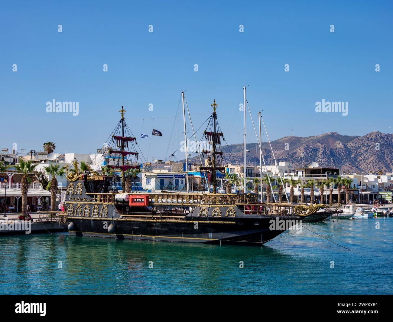 Port à Kardamaina, île de Kos, Dodécanèse, Îles grecques, Grèce, Europe Banque D'Images