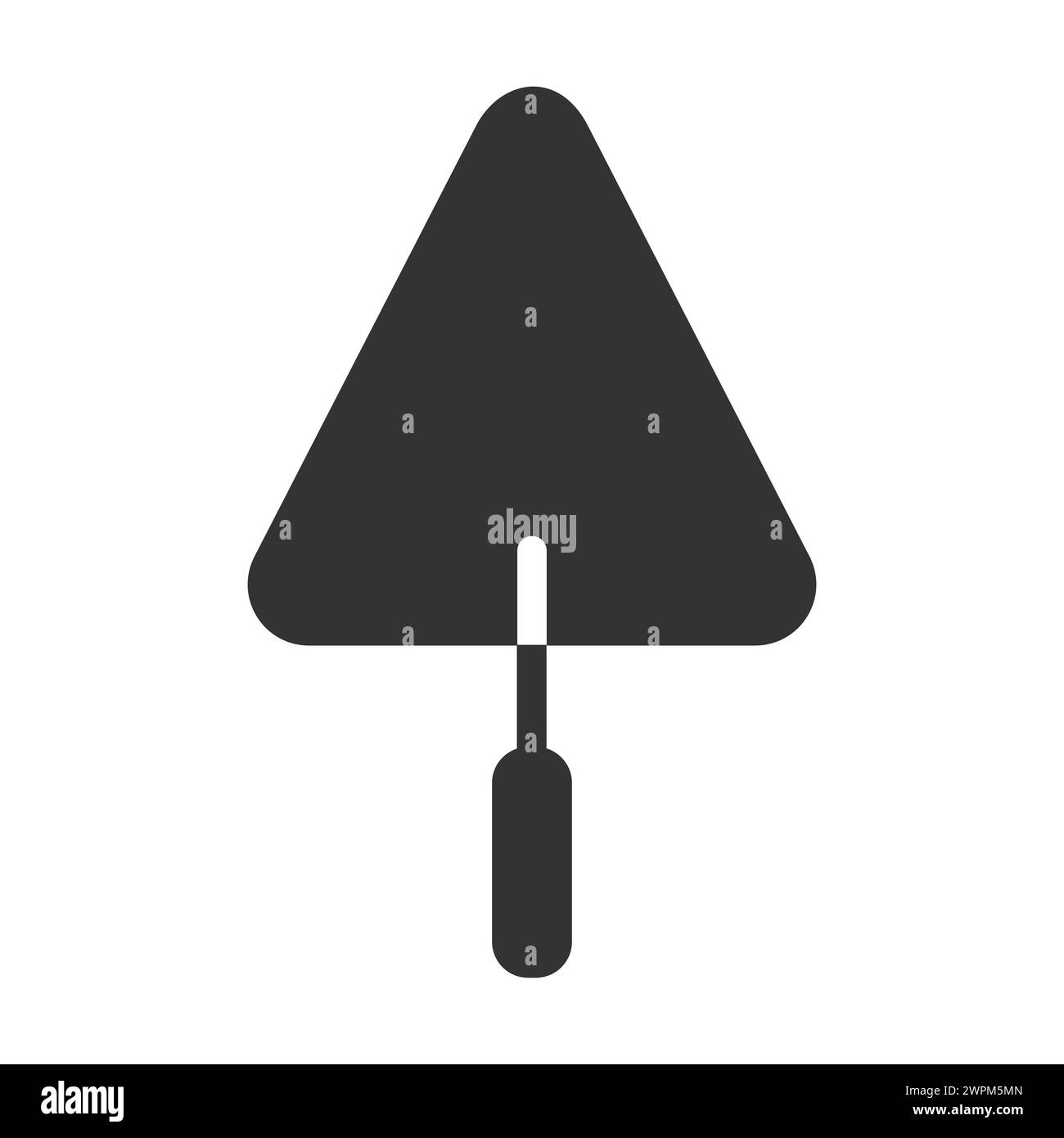 icône de glyphe de truelle isolée Illustration de Vecteur