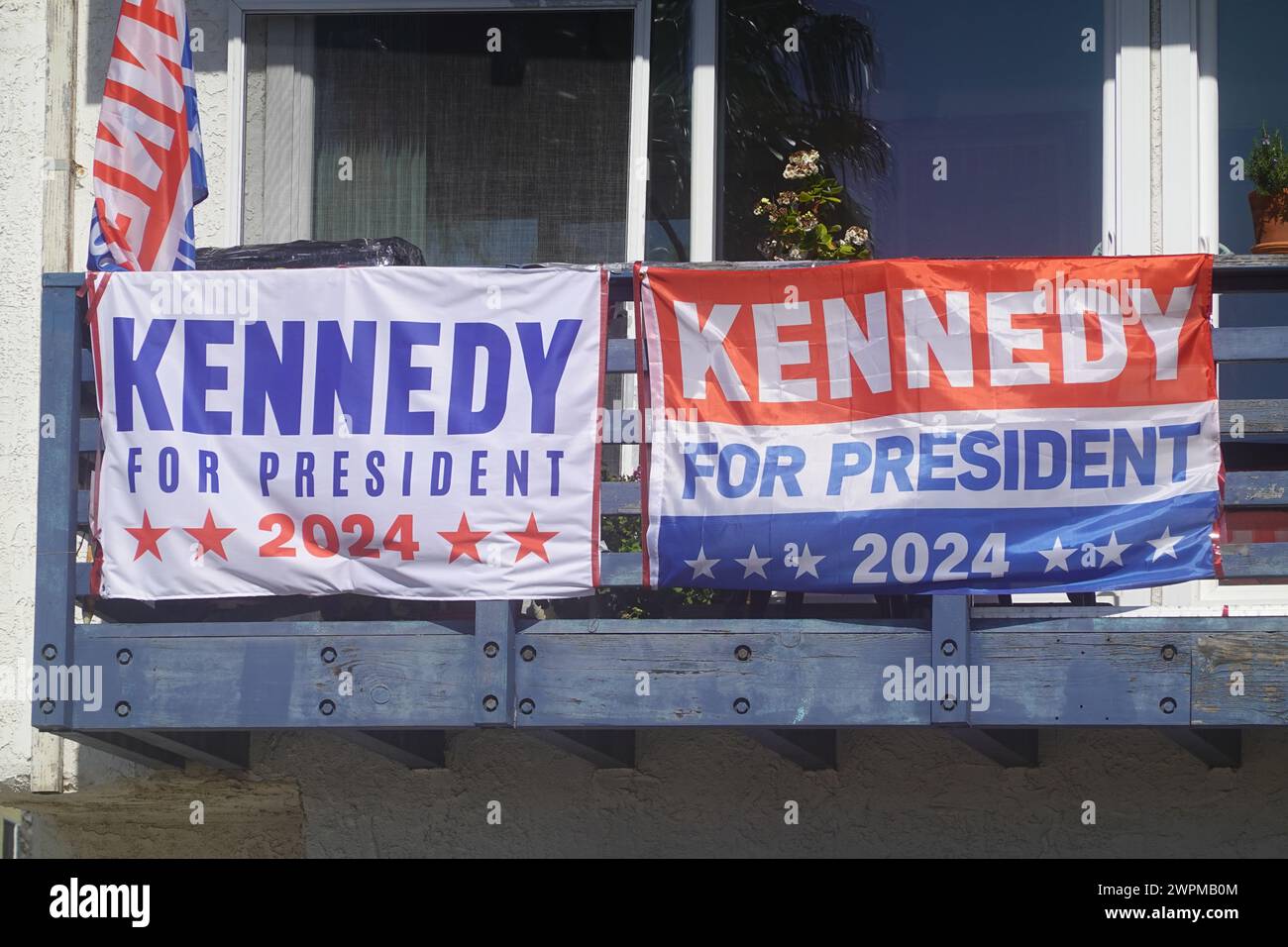 Kennedy pour le président 2024 affiche Santa Monica, Californie, États-Unis Banque D'Images