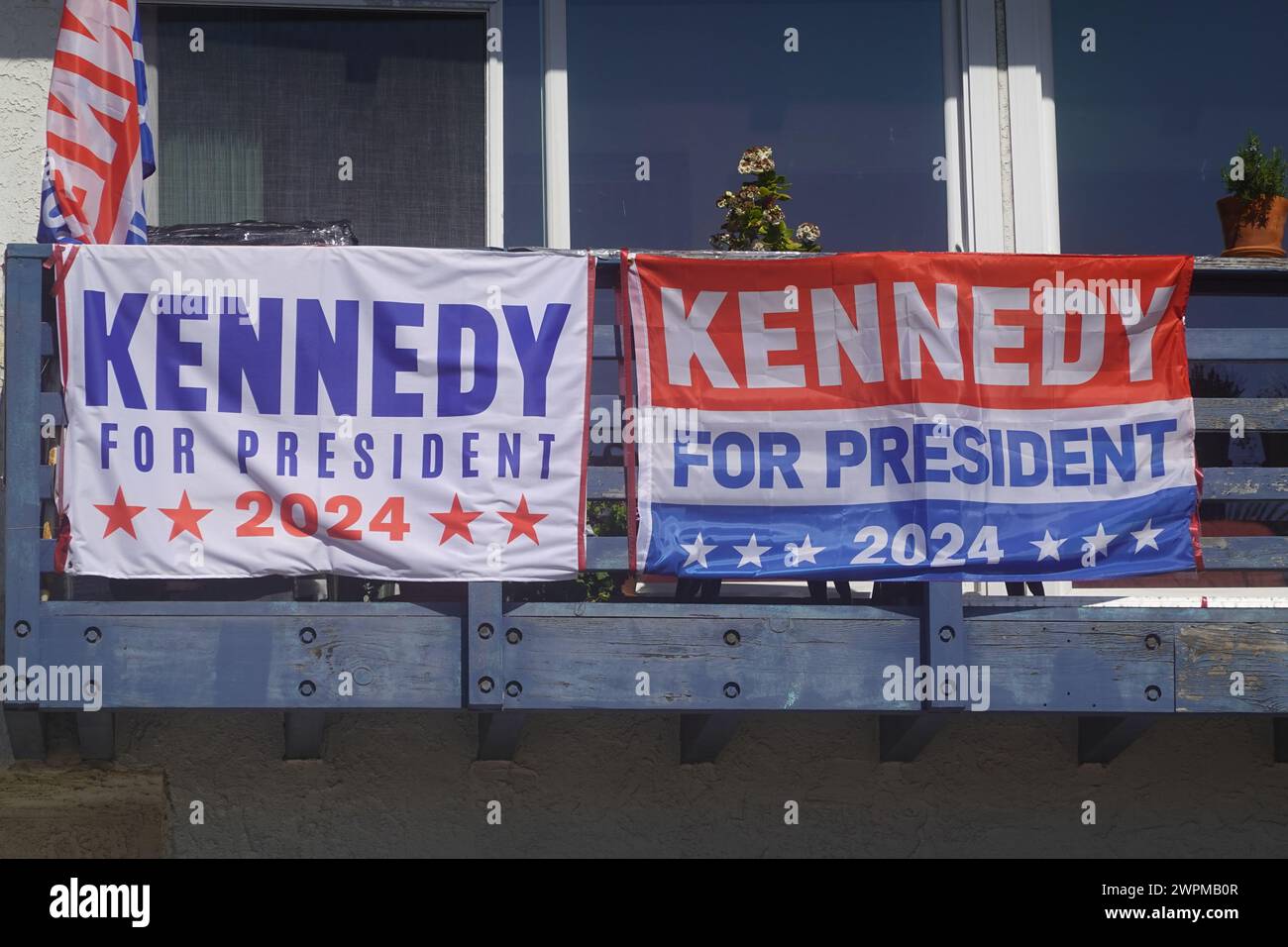 Kennedy pour le président 2024 affiche Santa Monica, Californie, États-Unis Banque D'Images