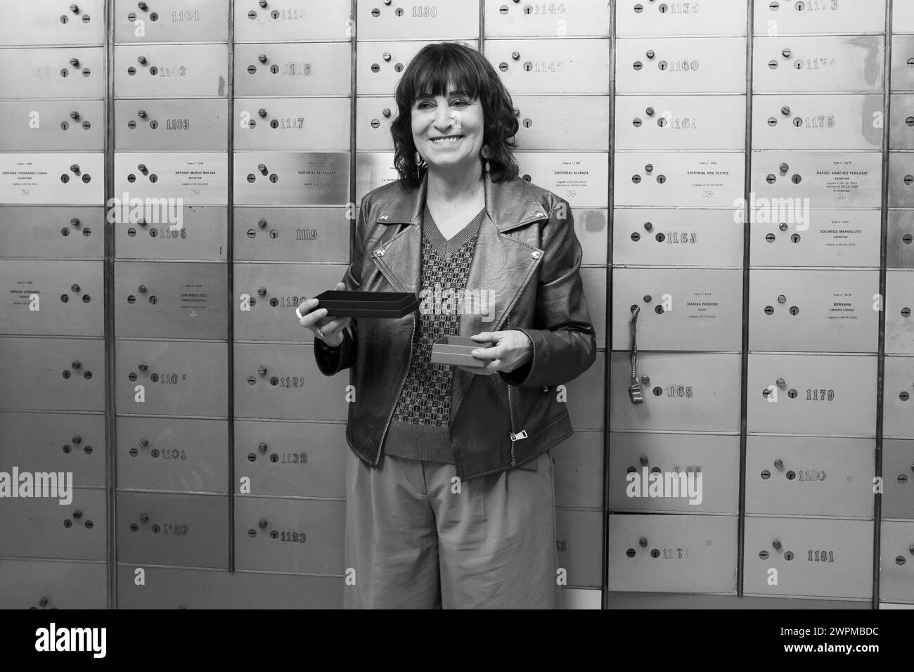 Rosa Montero assiste à l'hommage à l'occasion de la Journée internationale de la femme à l'Institut Cervantes à Madrid 8 mars 2024 Espagne Banque D'Images