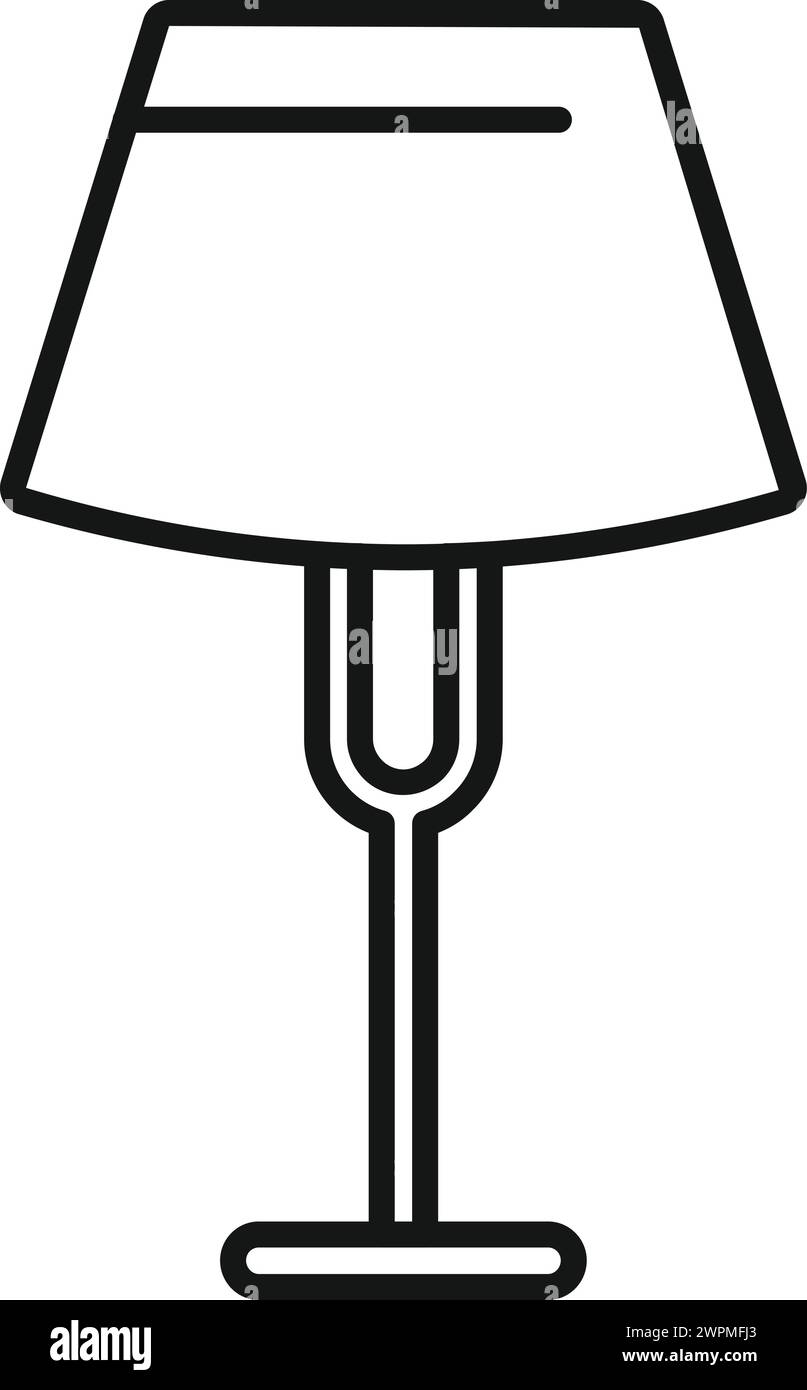 Vecteur de contour d'icône de torche de lampe LED. Plancher des présentoirs. L'énergie de l'élément de marque Illustration de Vecteur