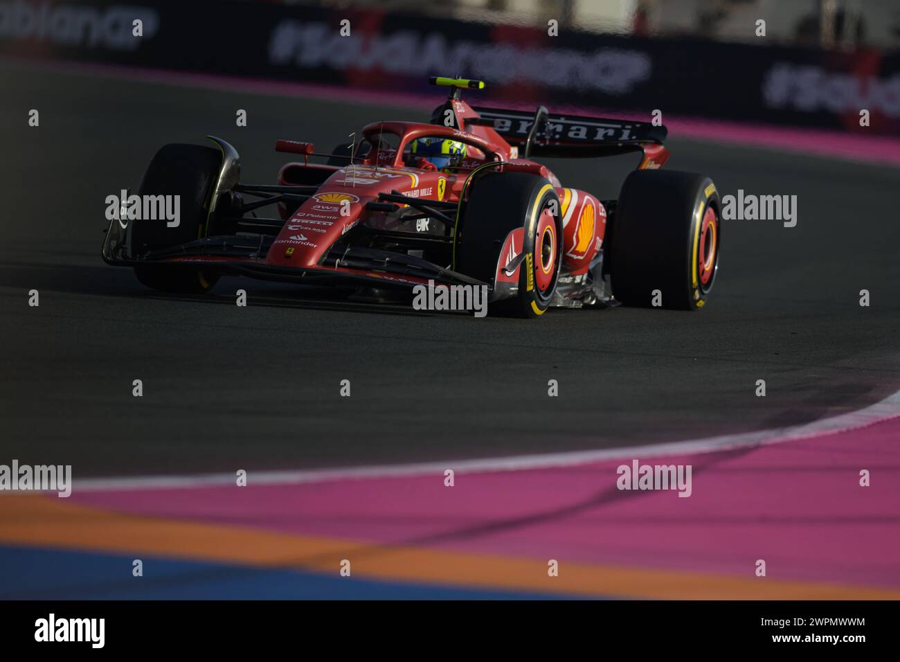 Djeddah, Arabie Saoudite. 8 mars 2024. Oliver Bearman de l'écurie Scuderia Ferrari F1 Team en FP3. AHMAD ALSHEHAB/Alamy Live News Banque D'Images