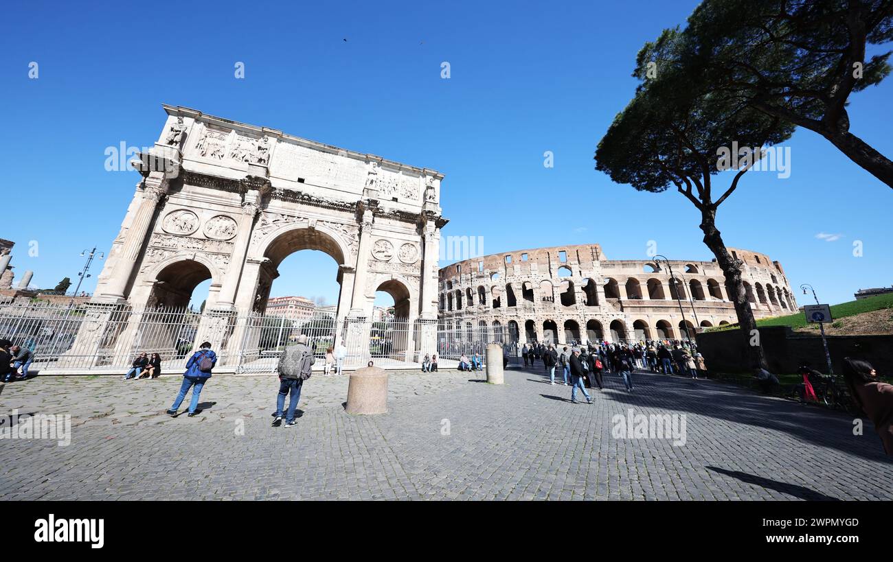 Le Colisée, Rome, Italie Banque D'Images