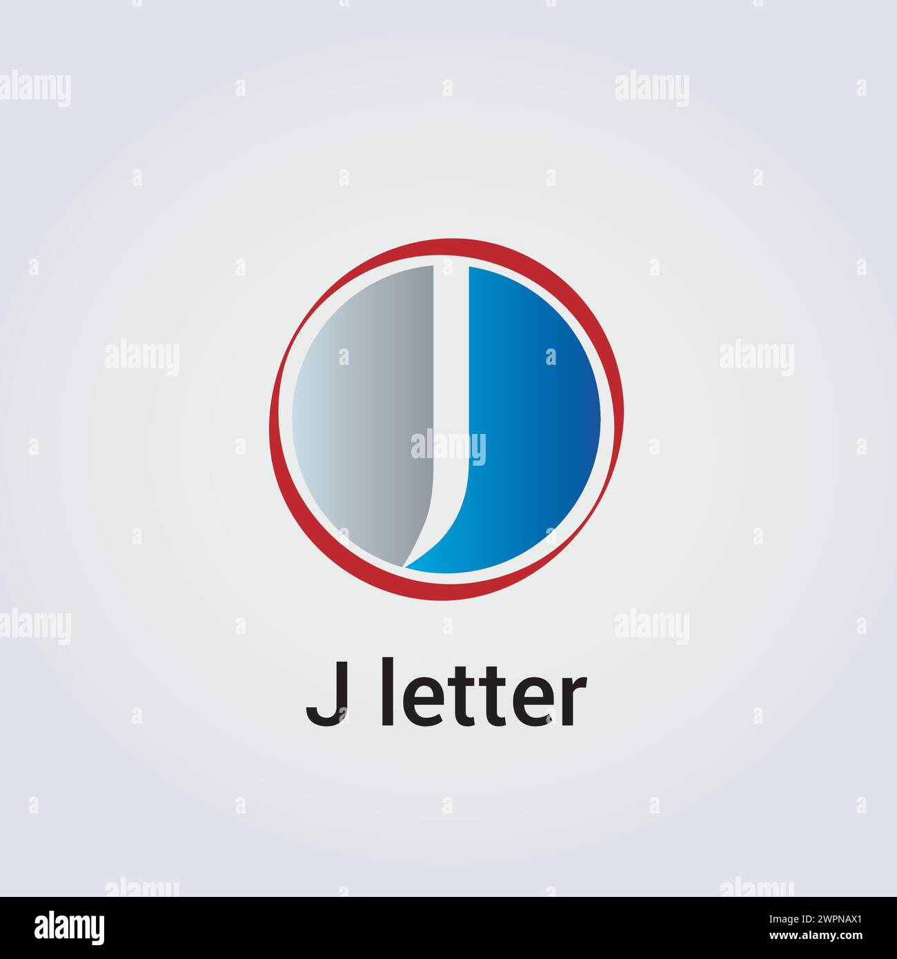 J lettre icône conception unique logo isolé conception marque identité d'entreprise diverses couleurs modifiables modèle vectoriel monogramme emblème illustration marque Illustration de Vecteur