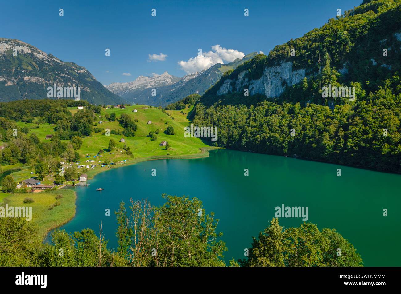 Lac de montagne Seeli, Canton Uri, Suisse Banque D'Images
