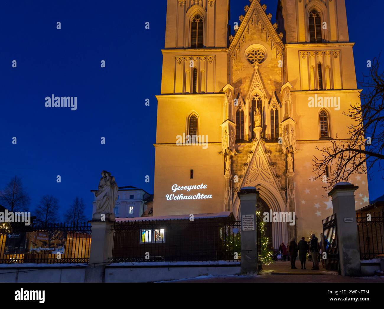 Admont, Abbaye d'Admont, marché de Noël à Gesäuse, Styrie, Autriche Banque D'Images