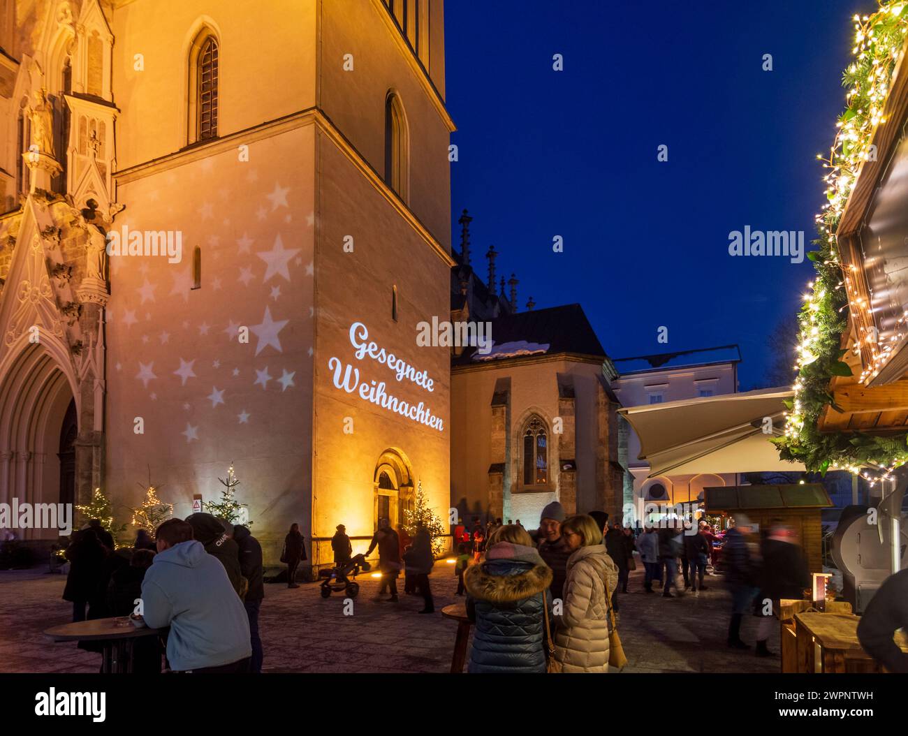 Admont, Abbaye d'Admont, marché de Noël à Gesäuse, Styrie, Autriche Banque D'Images