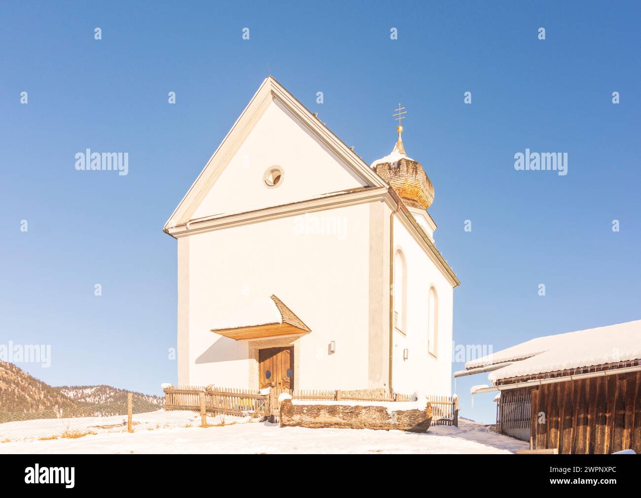 Garmisch-Partenkirchen, village et hameau d'église Wamberg, haute-Bavière, région de Zugspitz, Bavière, Allemagne Banque D'Images
