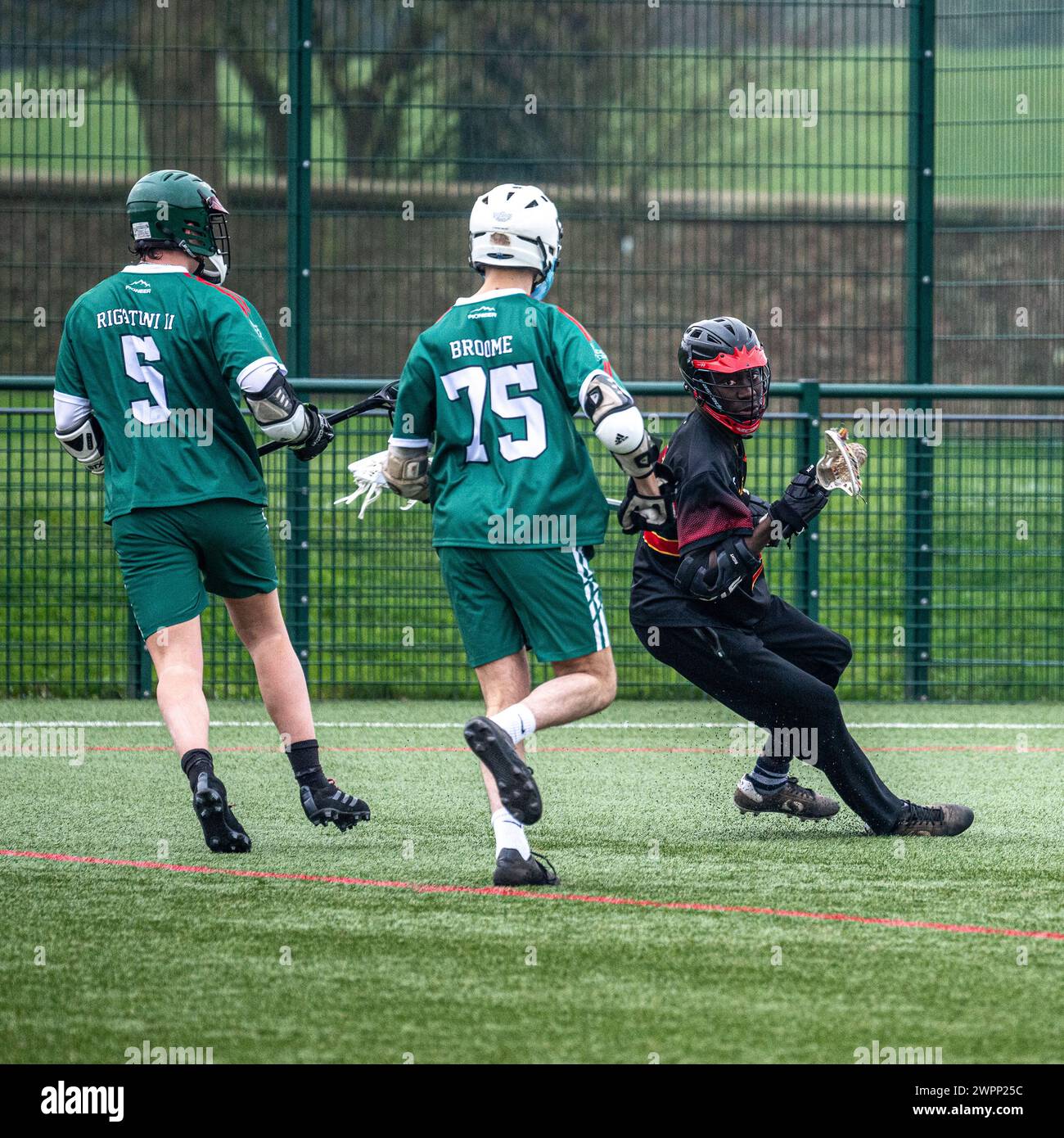 Action concurrentielle de la LaCrosse Banque D'Images