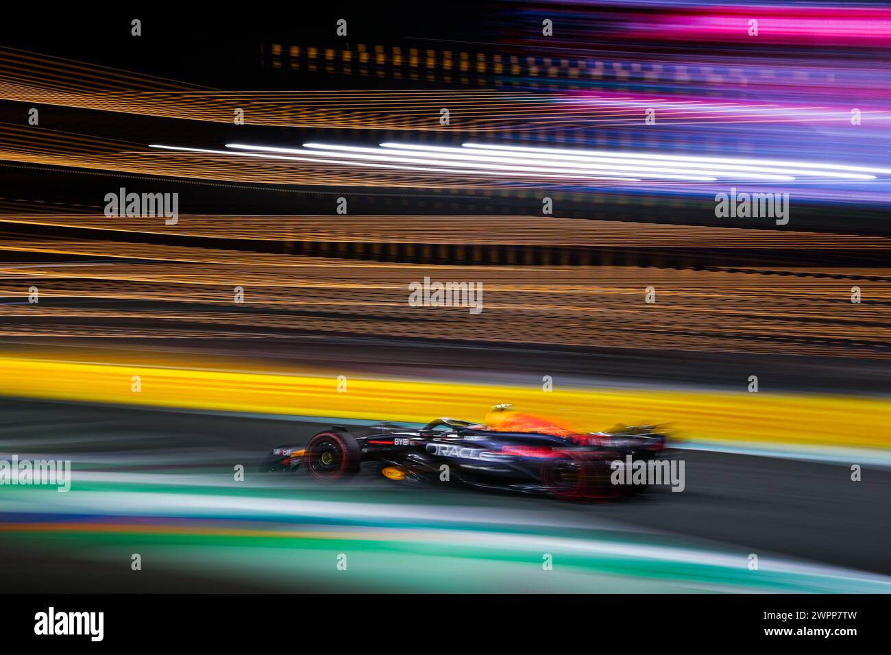 Djeddah, Arabie Saoudite. 08 mars 2024. 11 PEREZ Sergio (mex), Red Bull Racing RB20, action lors du Grand Prix d'Arabie Saoudite de formule 1 STC 2024, 2ème manche du Championnat du monde de formule 1 2024 du 7 au 9 mars 2024 sur le circuit de Jeddah Corniche, à Jeddah, Arabie Saoudite crédit : Agence photo indépendante/Alamy Live News Banque D'Images