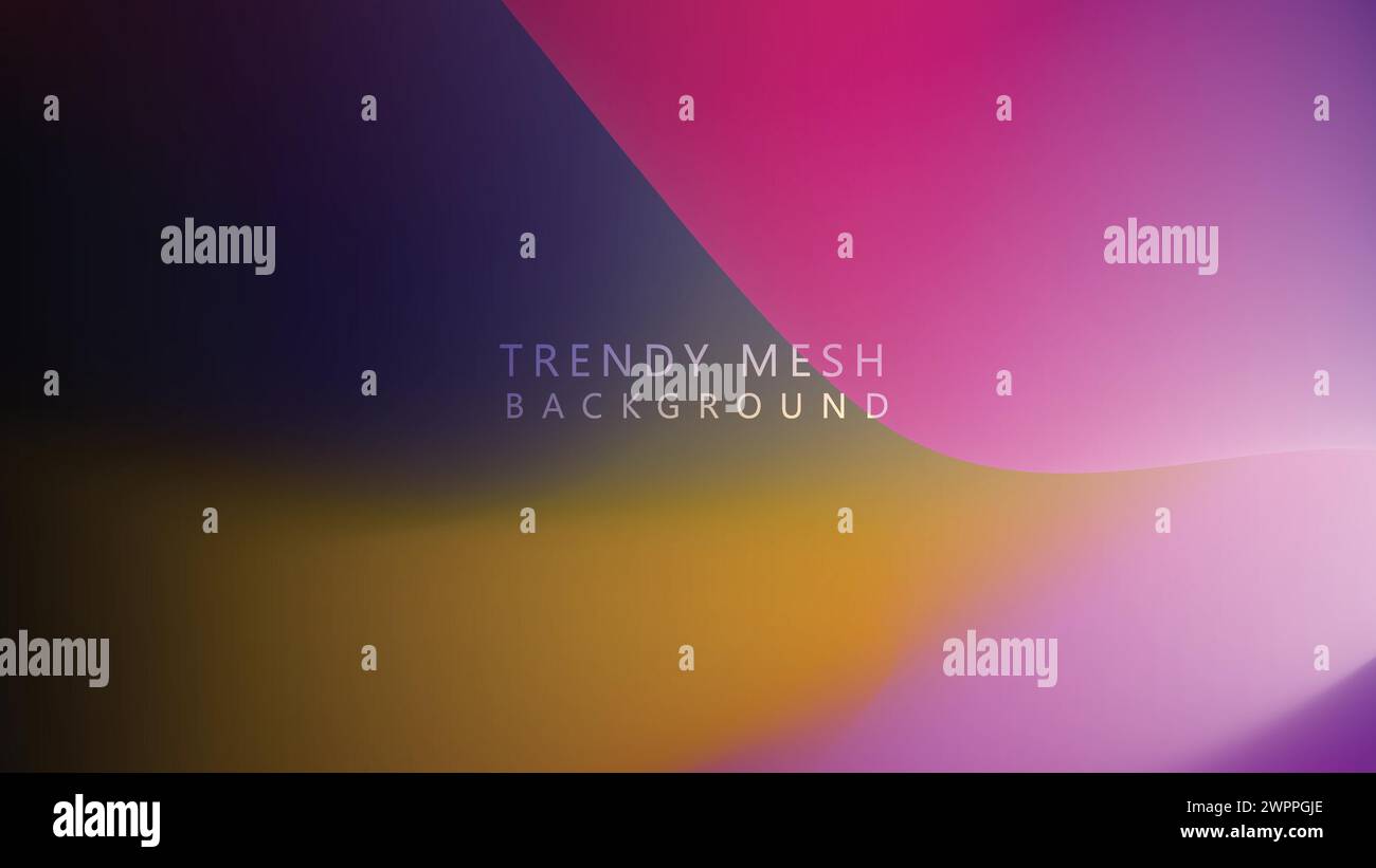 fond tendance de bannière web de maille abstraite. illustration vectorielle de bannière abstraite dégradé holographique souple pour l'en-tête, la page de destination et l'affiche Illustration de Vecteur