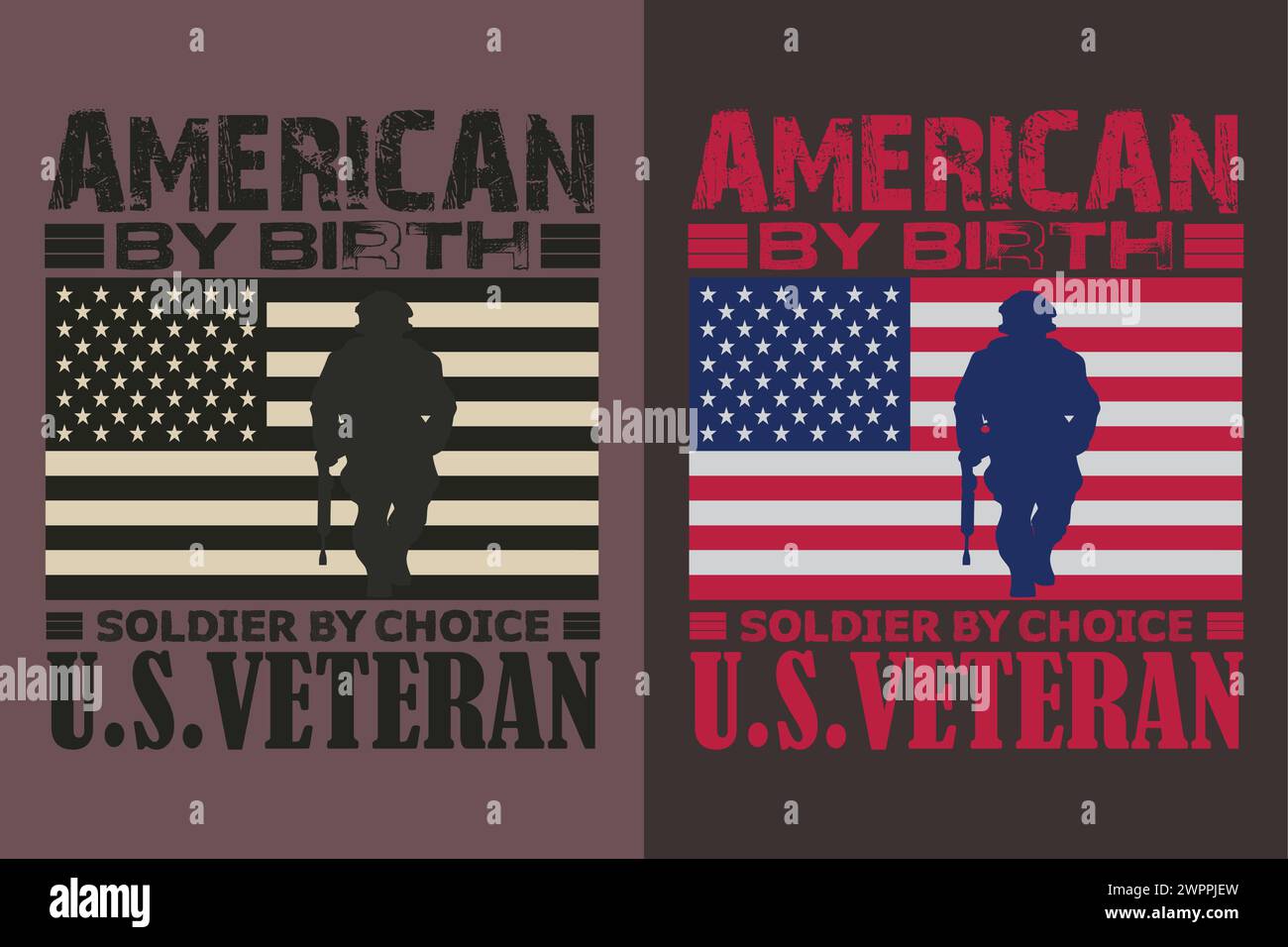 Cadeau de jour des vétérans, chemise d'amoureux vétéran, chemise militaire, 4 juillet, T-shirts drapeau vétéran de l'armée, vétéran militaire des États-Unis, vétéran papa grand-père, Memorial Illustration de Vecteur