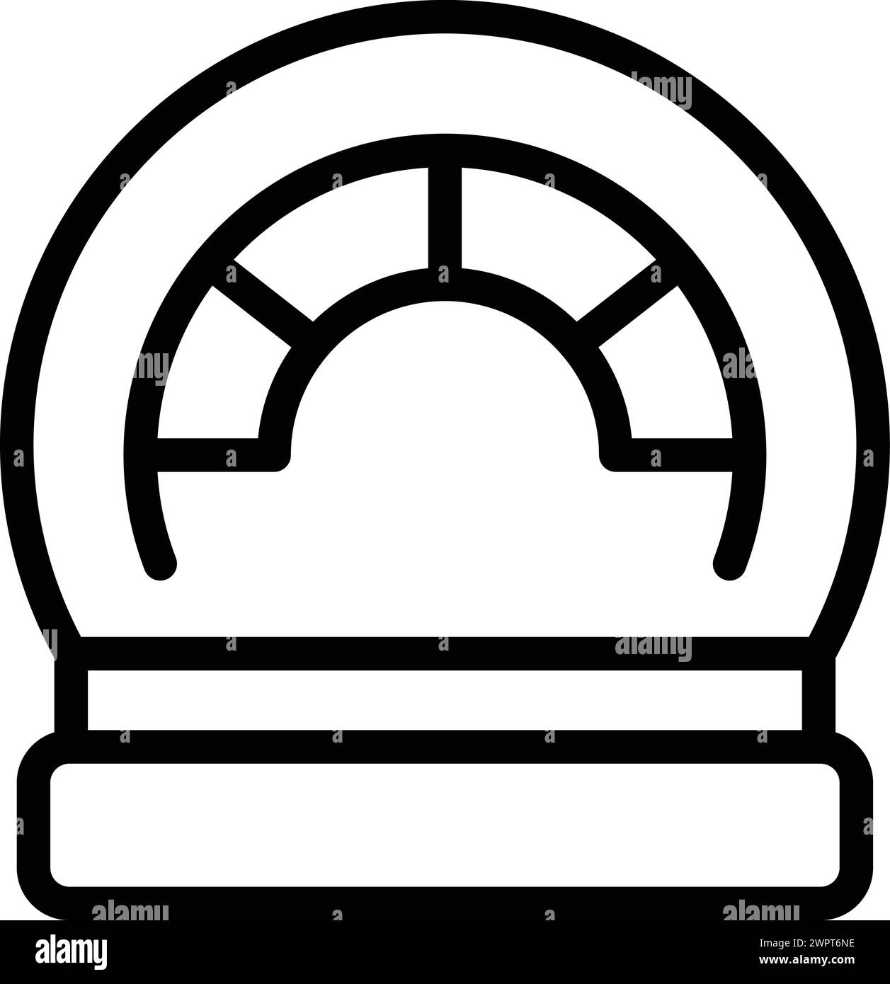 Vecteur de contour d'icône de lampe crépusculaire. Poser l'élément d'éclairage de chevet. Balise de couchage pour chambre à coucher Illustration de Vecteur