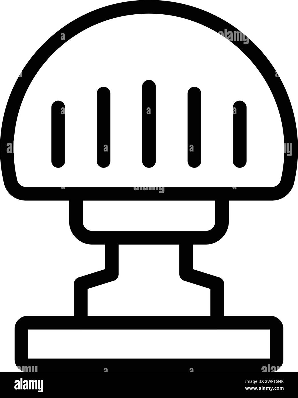 Vecteur de contour d'icône de balise de nuit. Dispositif intérieur pour veilleuse. Éclairage nocturne de la chambre Illustration de Vecteur