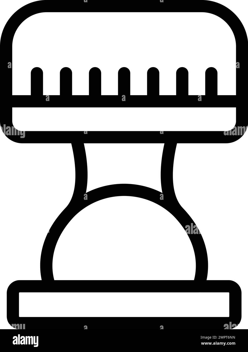 Vecteur de contour d'icône de luminaire nocturne. Veilleuse de chevet. Dispositif d'éclairage nocturne Illustration de Vecteur