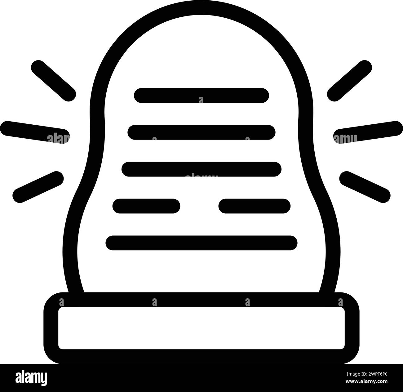 Vecteur de contour d'icône de lampe de faible luminosité. Atmosphère de repos. Veilleuse pour chambre de lit Illustration de Vecteur