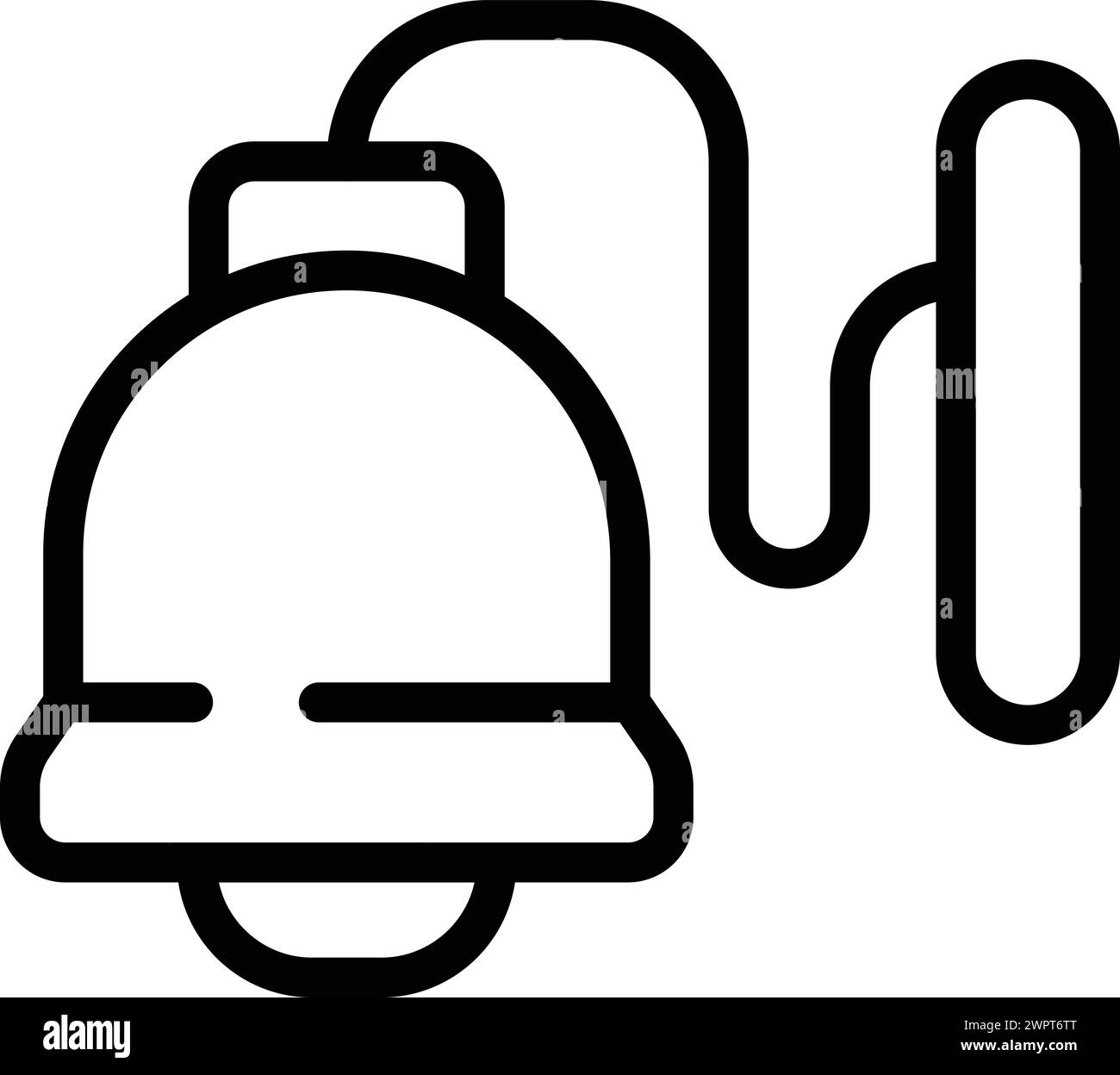 Vecteur de contour d'icône de luminaire d'aide au sommeil. Gyrophare crépusculaire. Lampe suspendue lumineuse Illustration de Vecteur