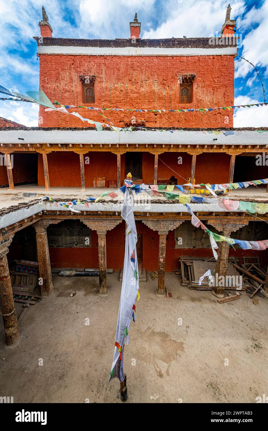 Monastère de Lo-Manthang, Royaume de Mustang, Népal Banque D'Images