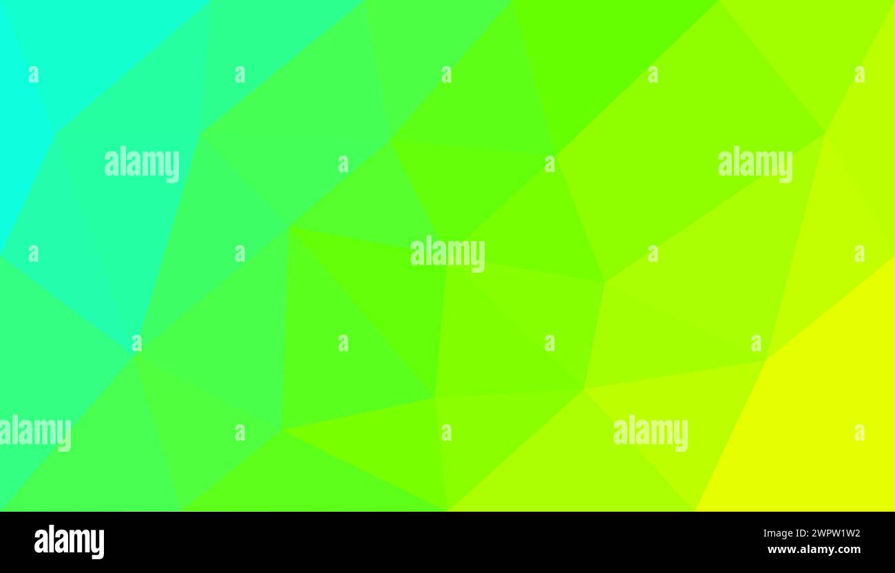 Design géométrique bas poly dégradé dans les couleurs vert et bleu turquoise. Illustration de fond de motif abstrait origami moderne vivante et dynamique Illustration de Vecteur