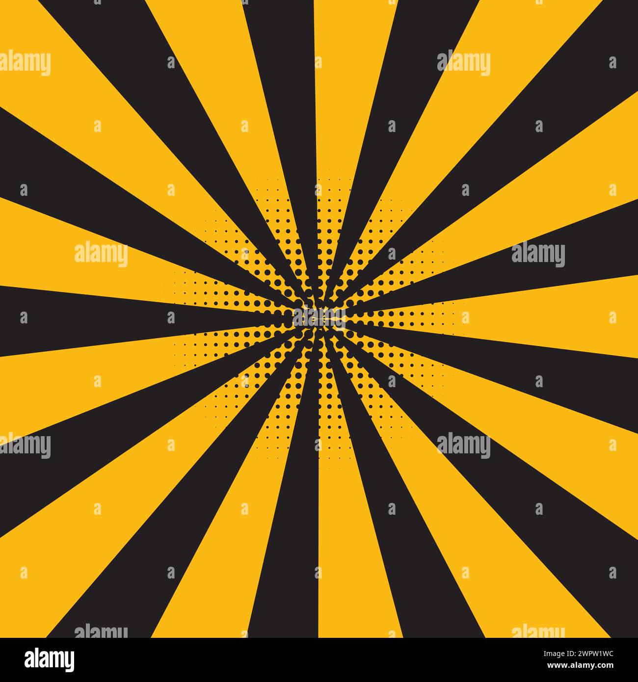 Fond de lumière solaire radiale. style de couleur rétro. modèle d'emblème pour la prudence, icône de projet industriel, icône d'attention Illustration de Vecteur