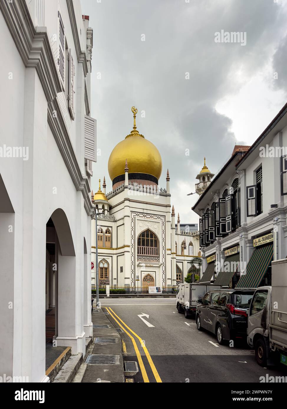 La mosquée Sultan ou Masjid Sultan est une mosquée située à Muscat Street et North Bridge Road à Singapour Banque D'Images