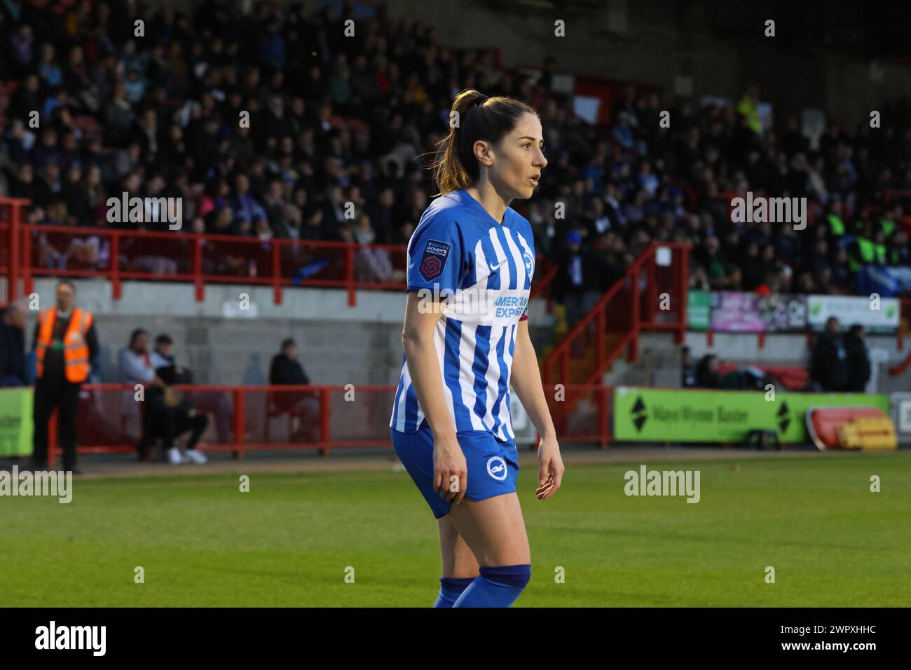 Londres, Royaume-Uni. 09 mars 2024. Dagenham et Redbridge, Royaume-Uni, 2 avril 2023 lors d'un match dans la Super League féminine de Barclays entre West Ham United et Liverpool au stade Dagenham & Redbridge à Londres, 2 avril 2023, Royaume-Uni (Bettina Weissensteiner/SPP) crédit : SPP Sport Press photo. /Alamy Live News Banque D'Images