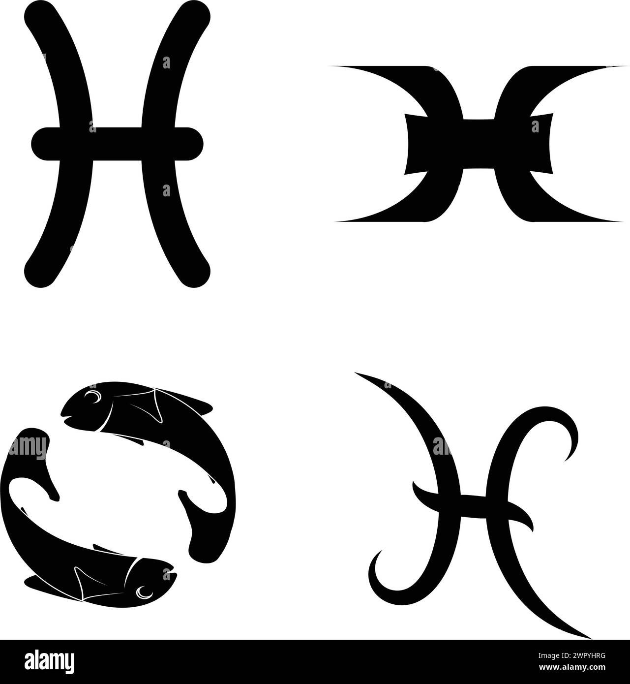 Symbole zodiacal Banque d'images noir et blanc - Alamy