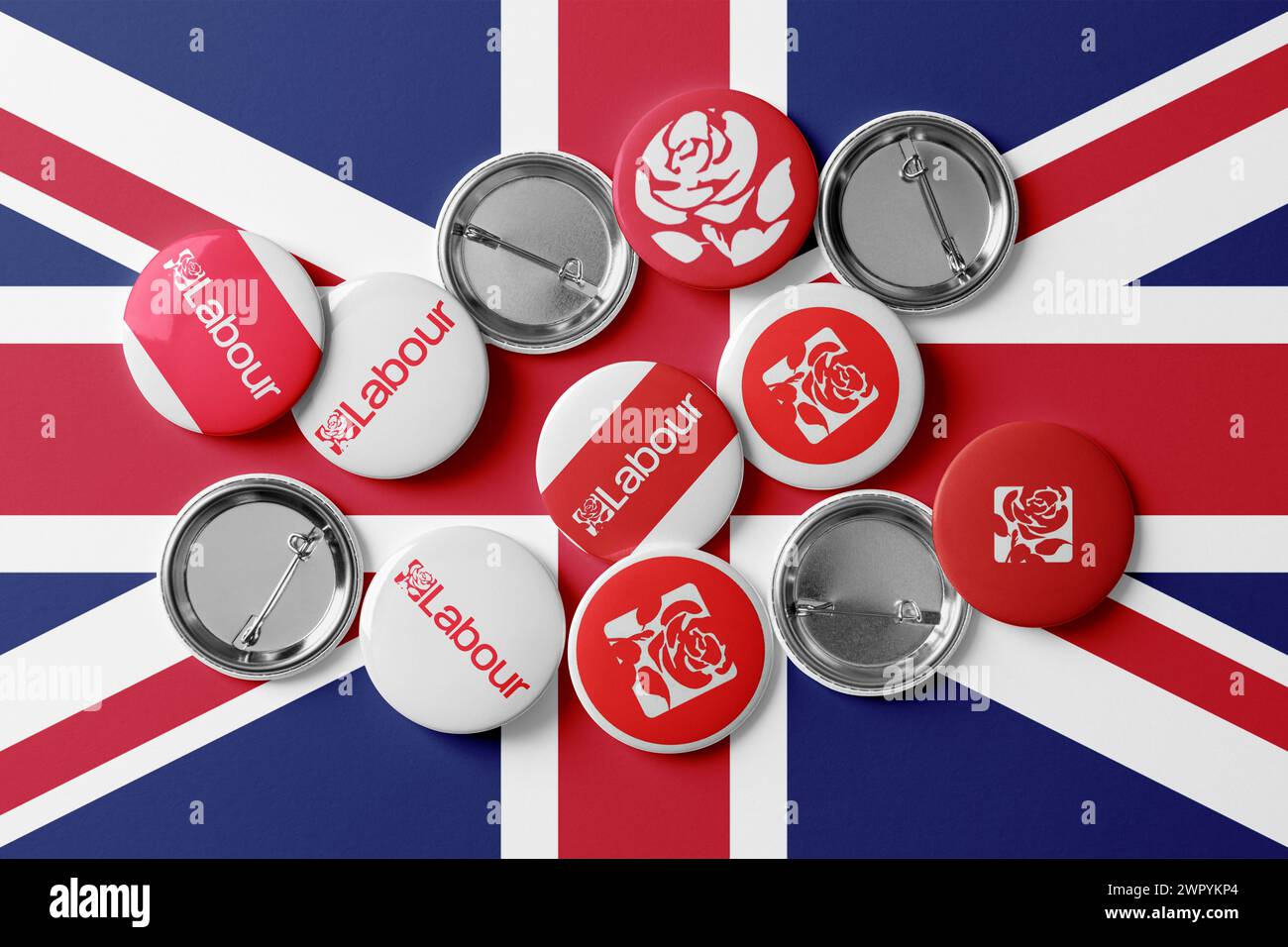 Le Parti travailliste est un parti politique du Royaume-Uni qui a été décrit comme une alliance de sociaux-démocrates, de socialistes démocratiques et de tra Banque D'Images