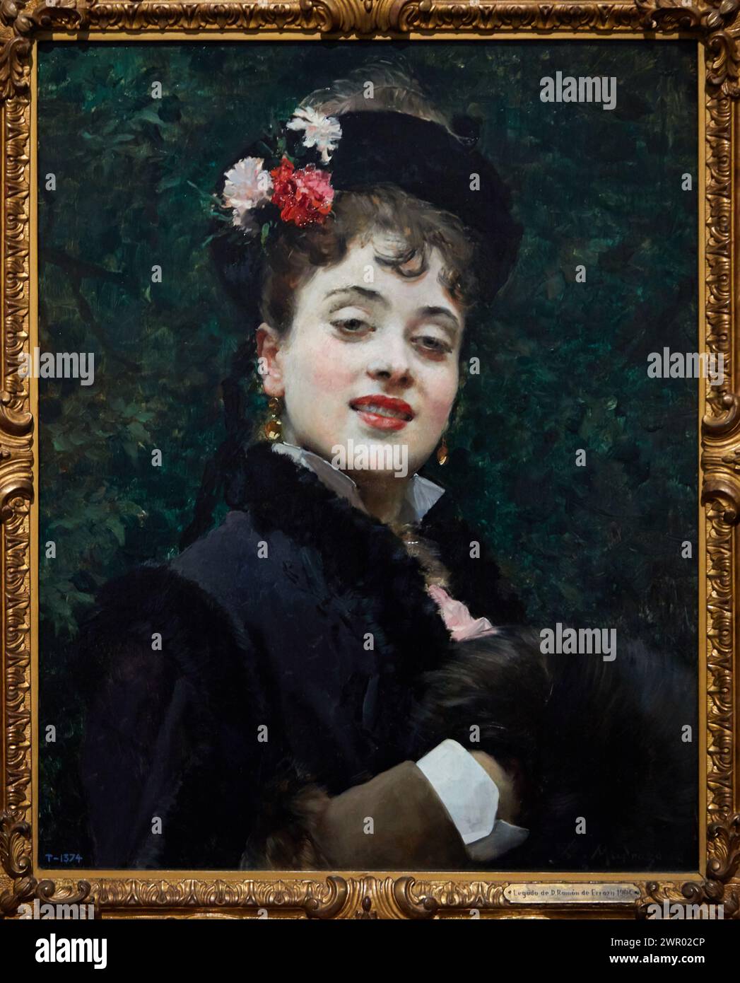 'Le modèle Aline Masson', 1876, Raimundo de Madrazo y Garreta, Musée du Prado, Madrid, Espagne, Europe Banque D'Images