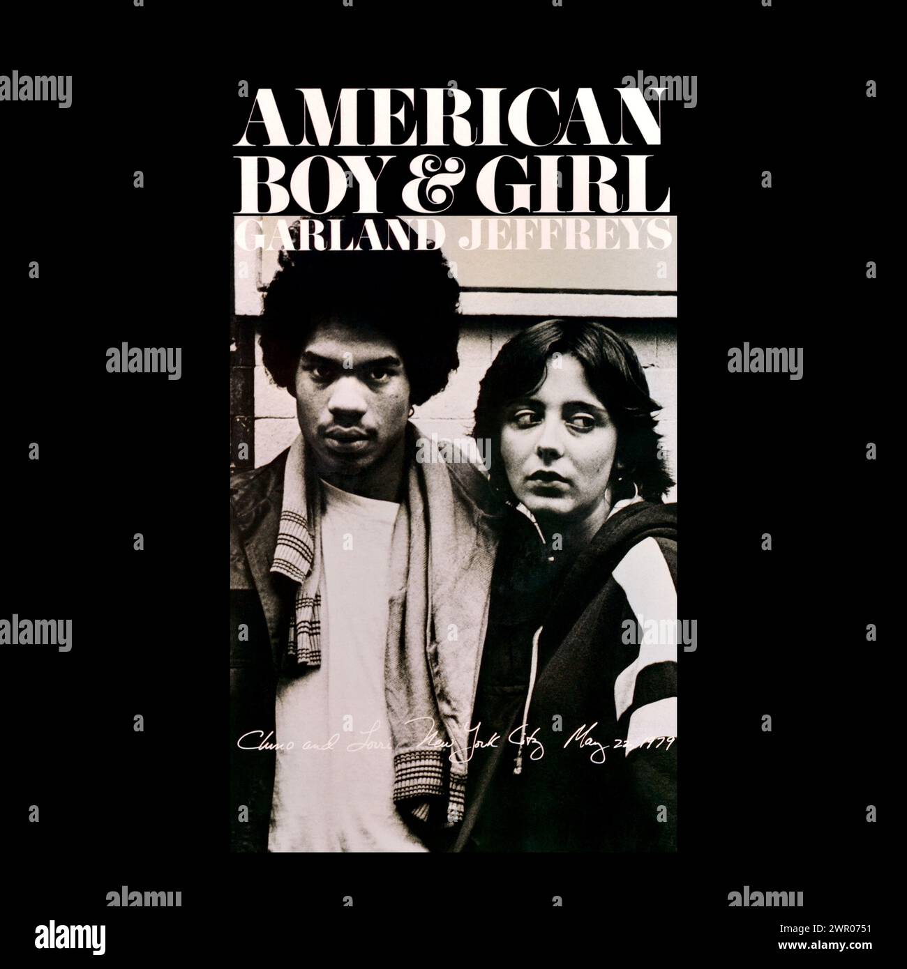 Garland Jeffreys - pochette originale de l'album vinyle - American Boy & Girl - 1979 Banque D'Images