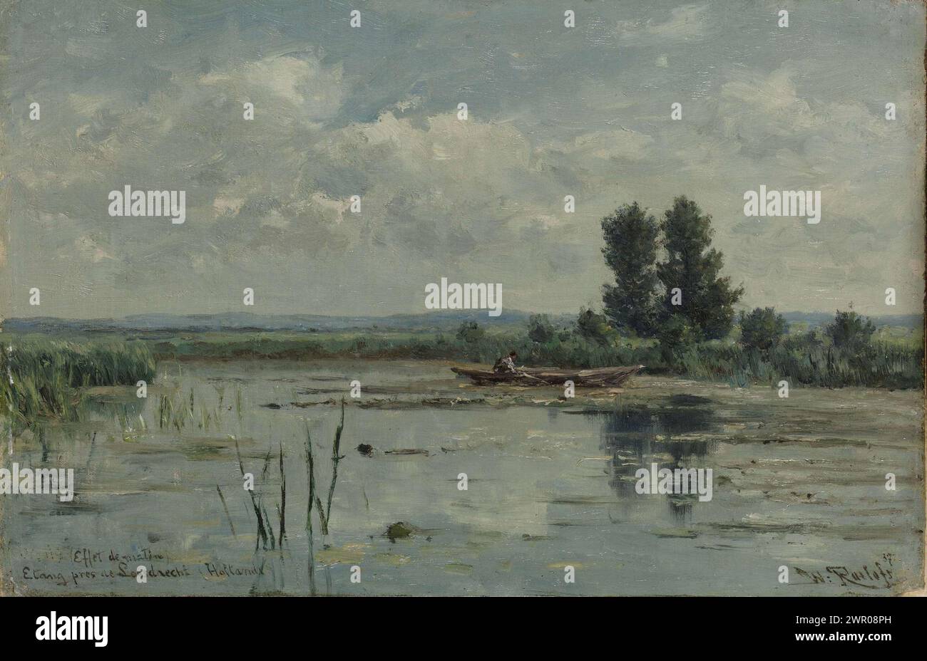 Lac près de Loosdrecht 1887 Willem Roelofs I Banque D'Images