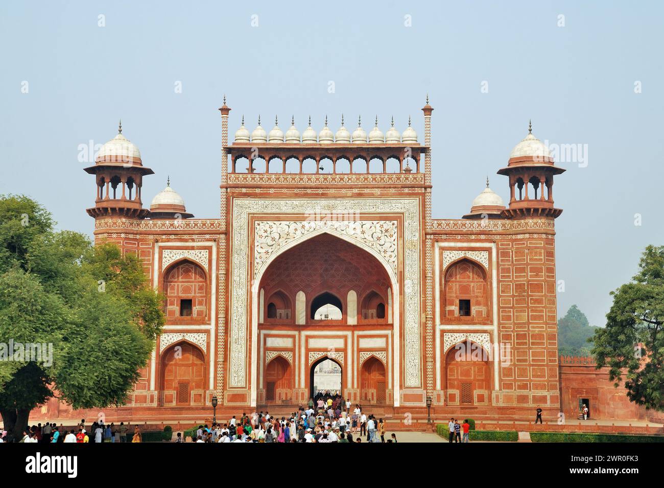 Darwaza-I-Rauza (grande porte), Complexe Taj Mahal, Agra, Uttar Pradesh, Inde Banque D'Images