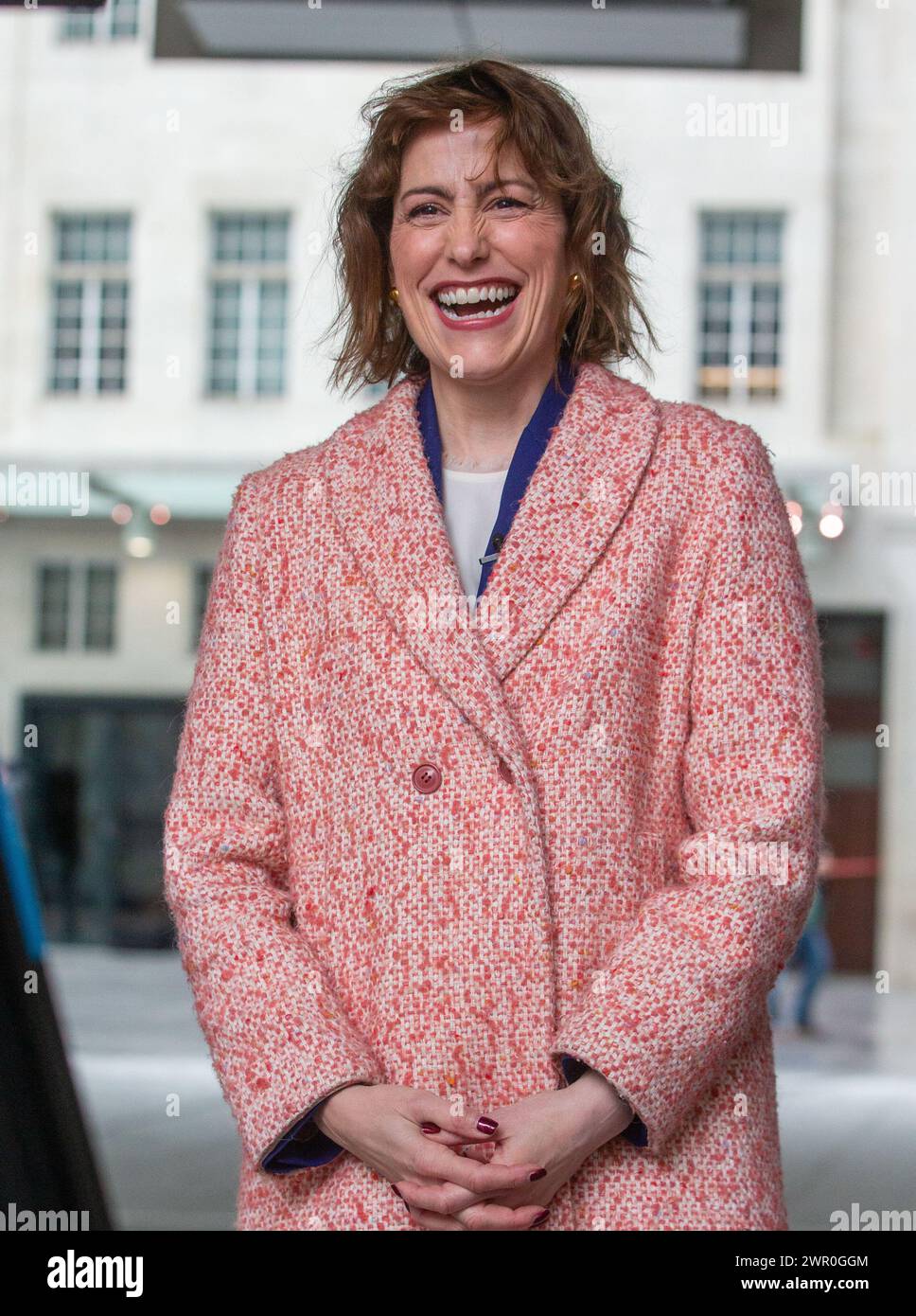 Londres, Royaume-Uni. 10 mars 2024. La secrétaire à la santé Victoria Atkins est vue devant la BBC après être apparue dimanche avec Laura Kuenssberg show. Crédit : Tayfun Salci / Alamy Live News Banque D'Images