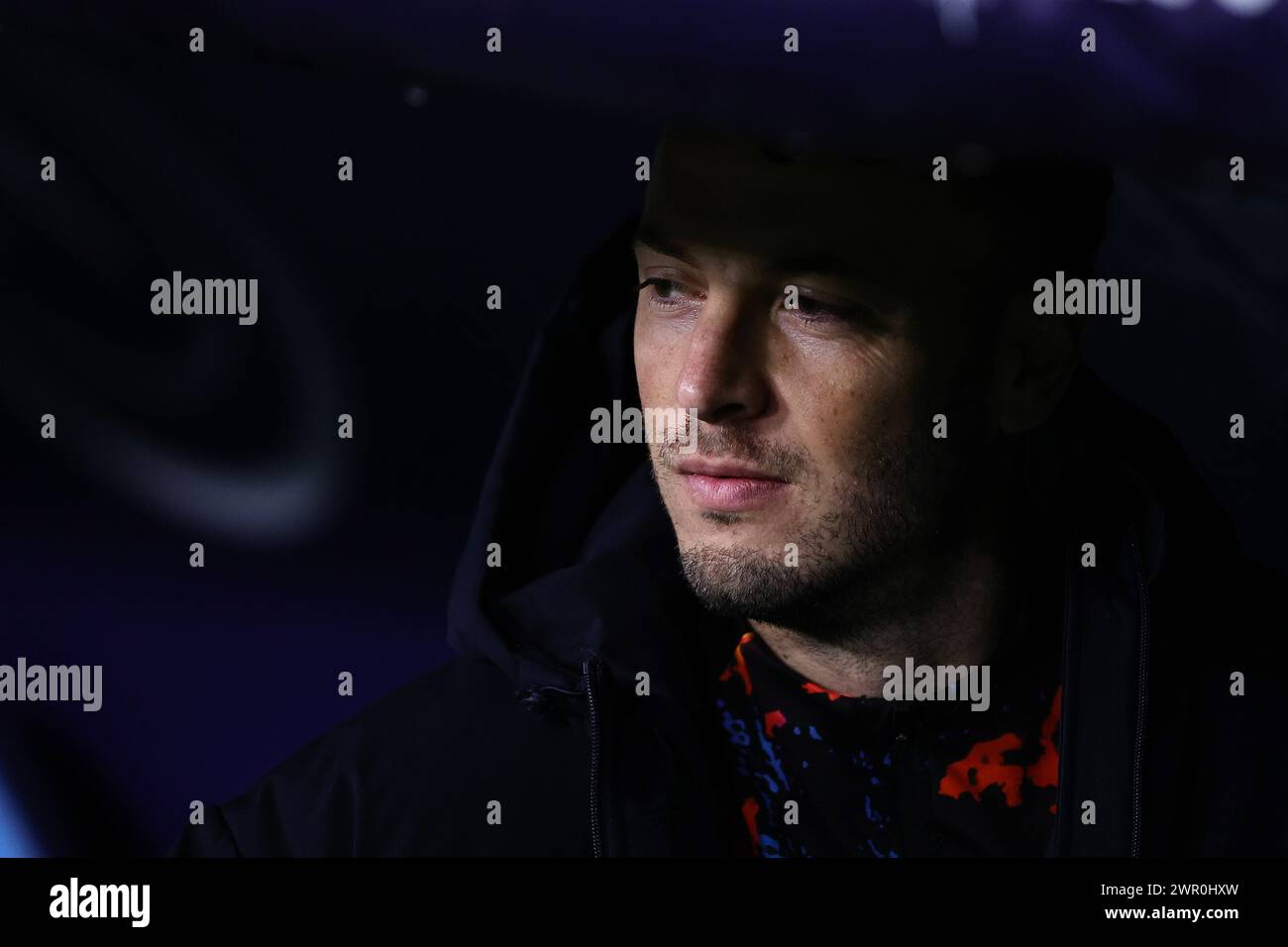 Amir Rrahmani de la SSC Napoli avant le match de football Serie A entre la SSC Napoli et le Torino FC au stade Diego Armando Maradona à Naples (Italie), le 8 mars 2024. Banque D'Images